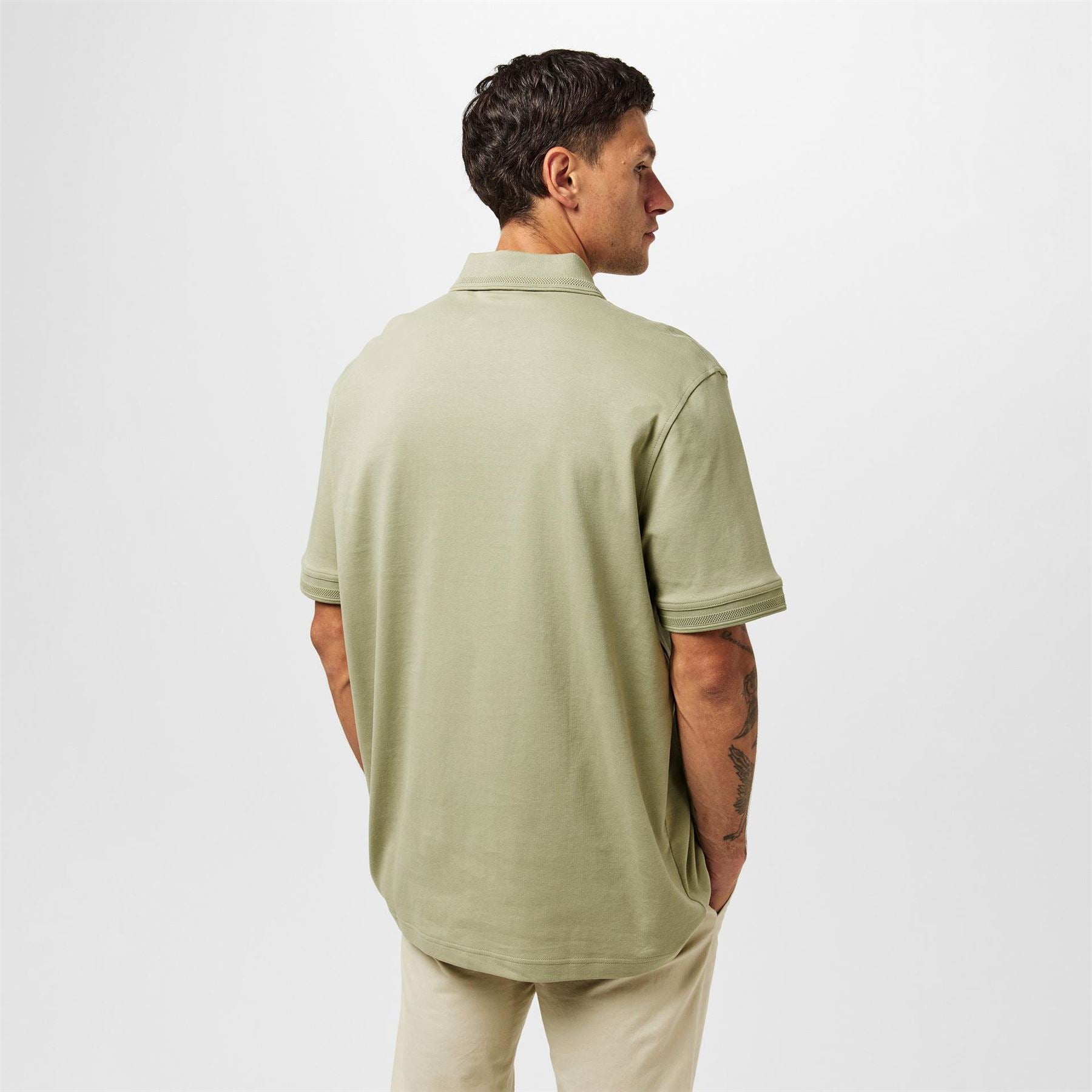 Boss Collared Neck Short Sleeve Regular Fit Shirt