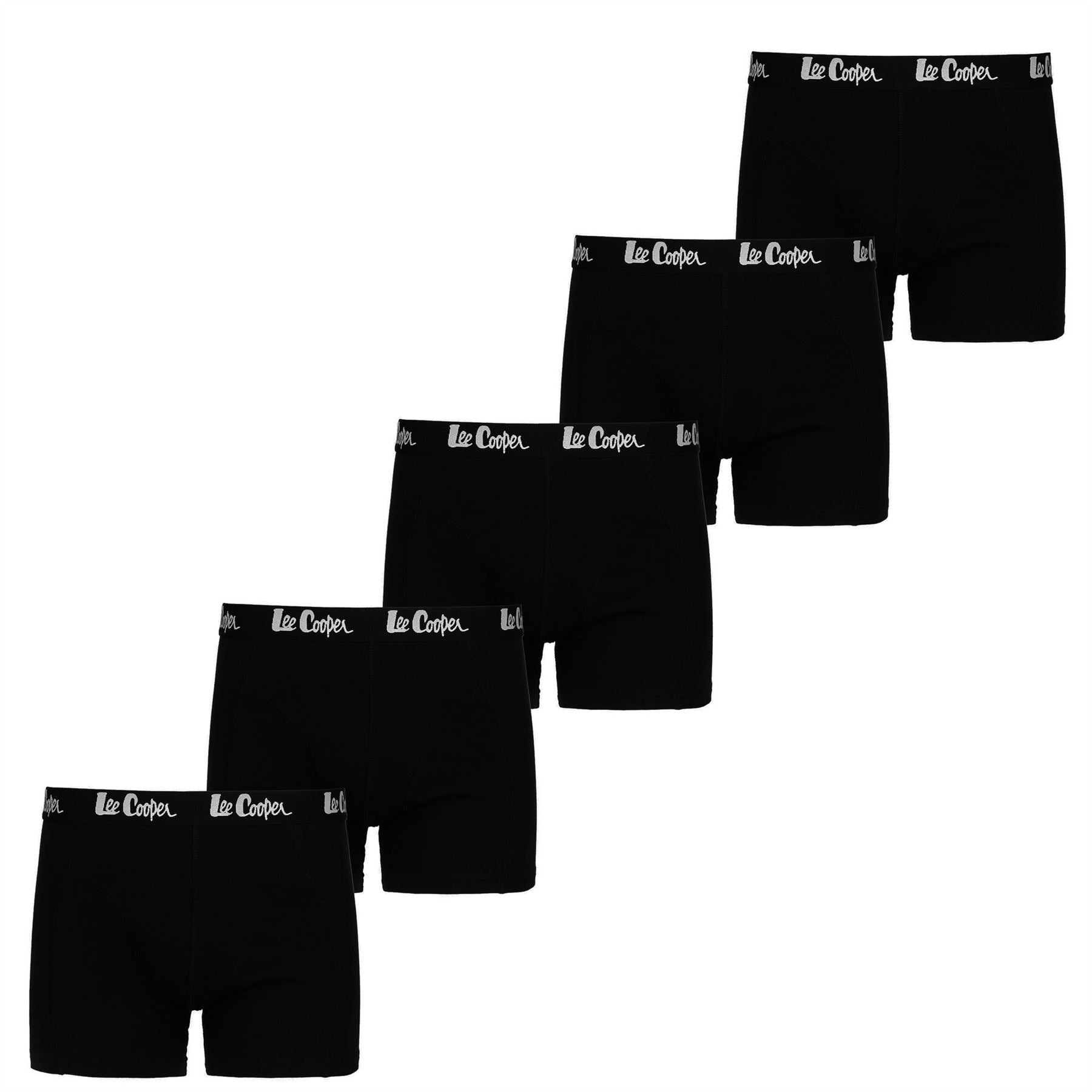 Lee Cooper Mens Cooper Essential Boxer Trunk 5 Pack