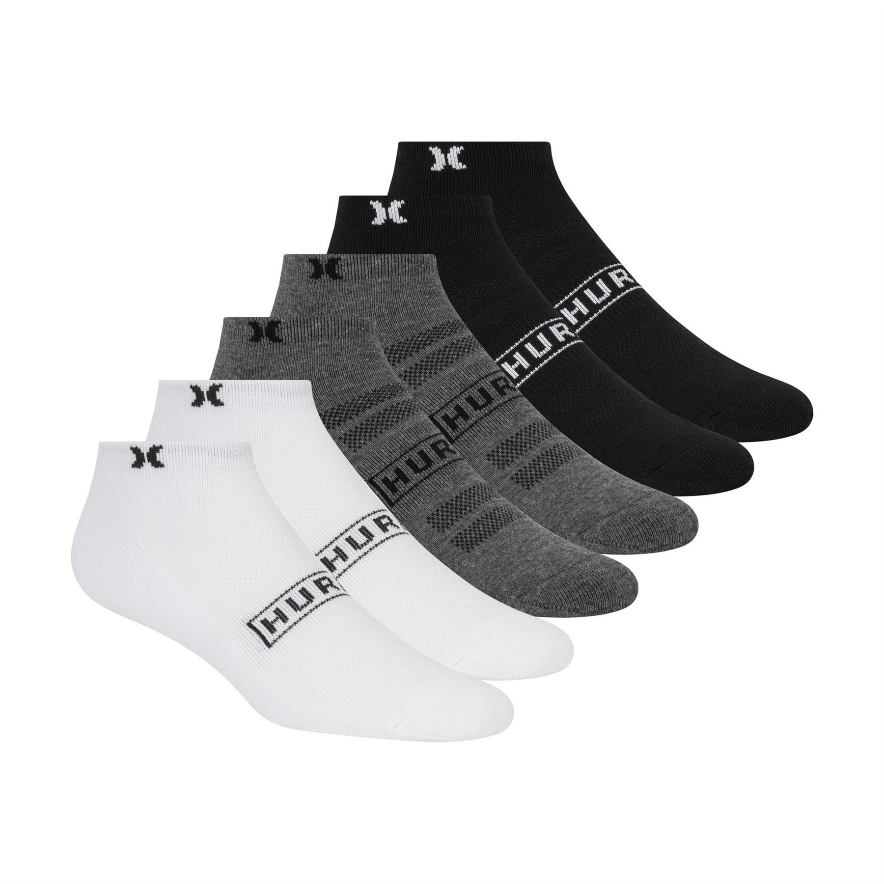 Hurley 6 Pack Ankle Liner Socks