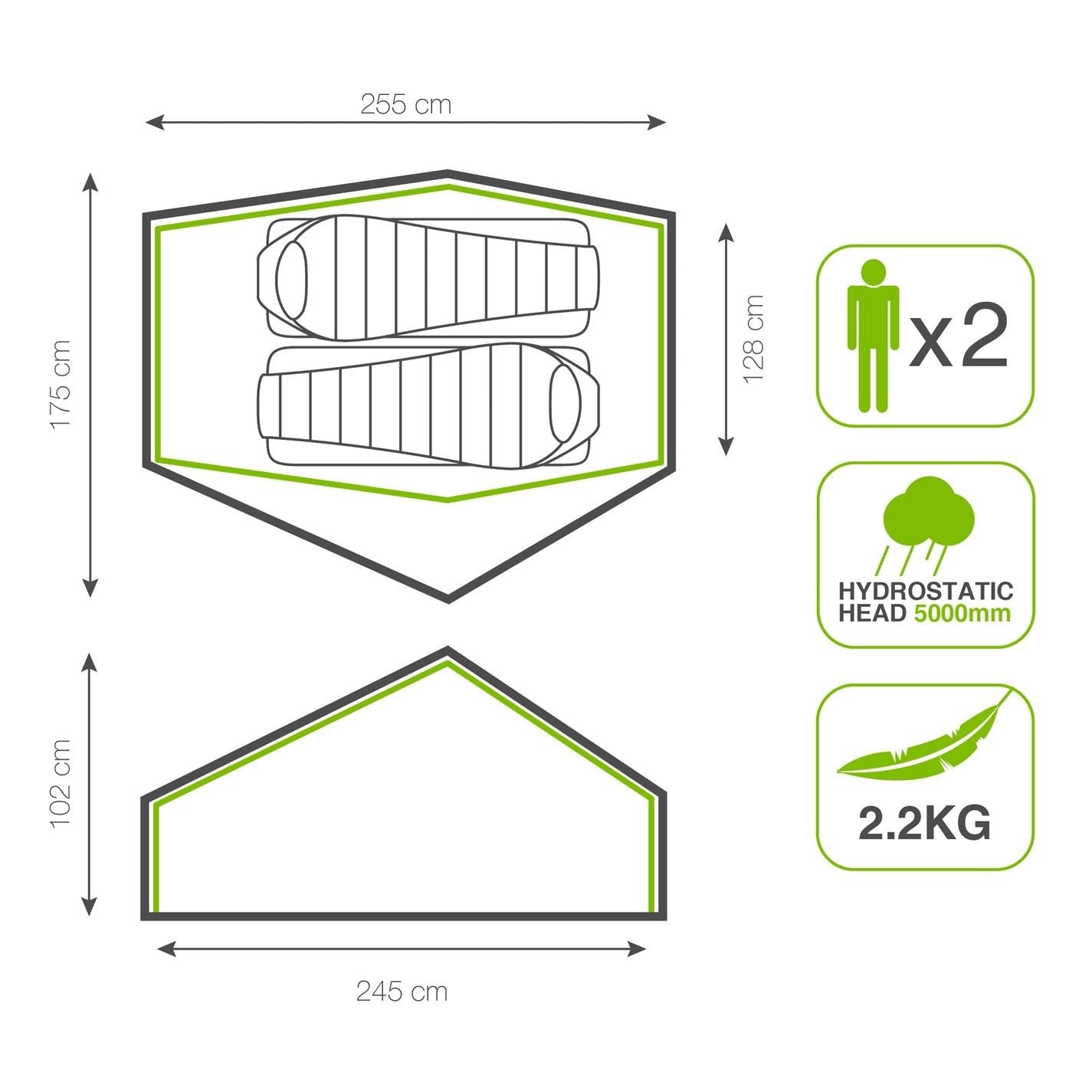 Karrimor Panther 2 Person Backpacking Tent