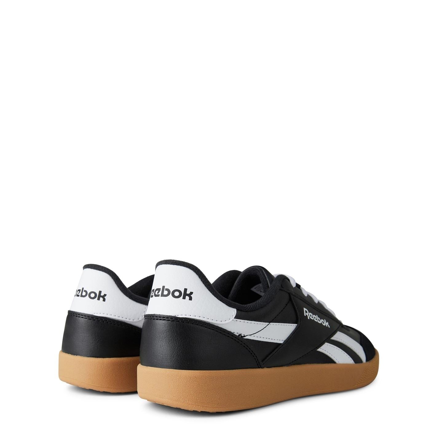 Reebok Smash Edge Low Top Sneakers Black White Gum