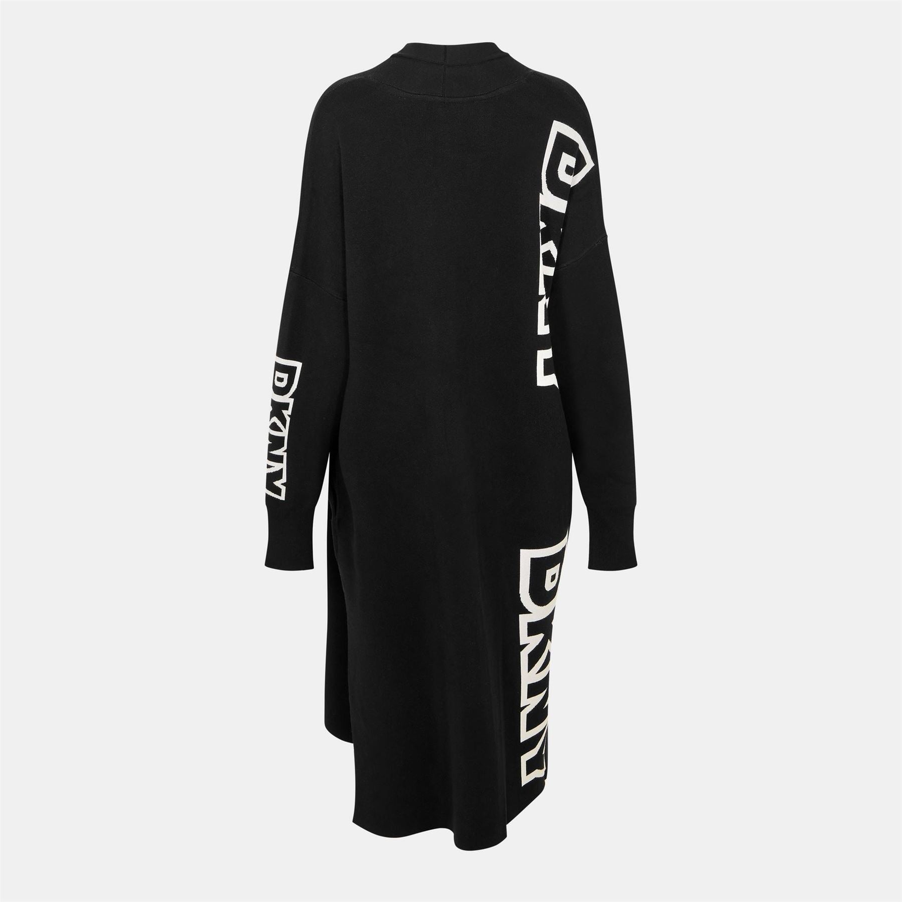 DKNY Exploded Textured Knit Relaxed Fit Cardigan