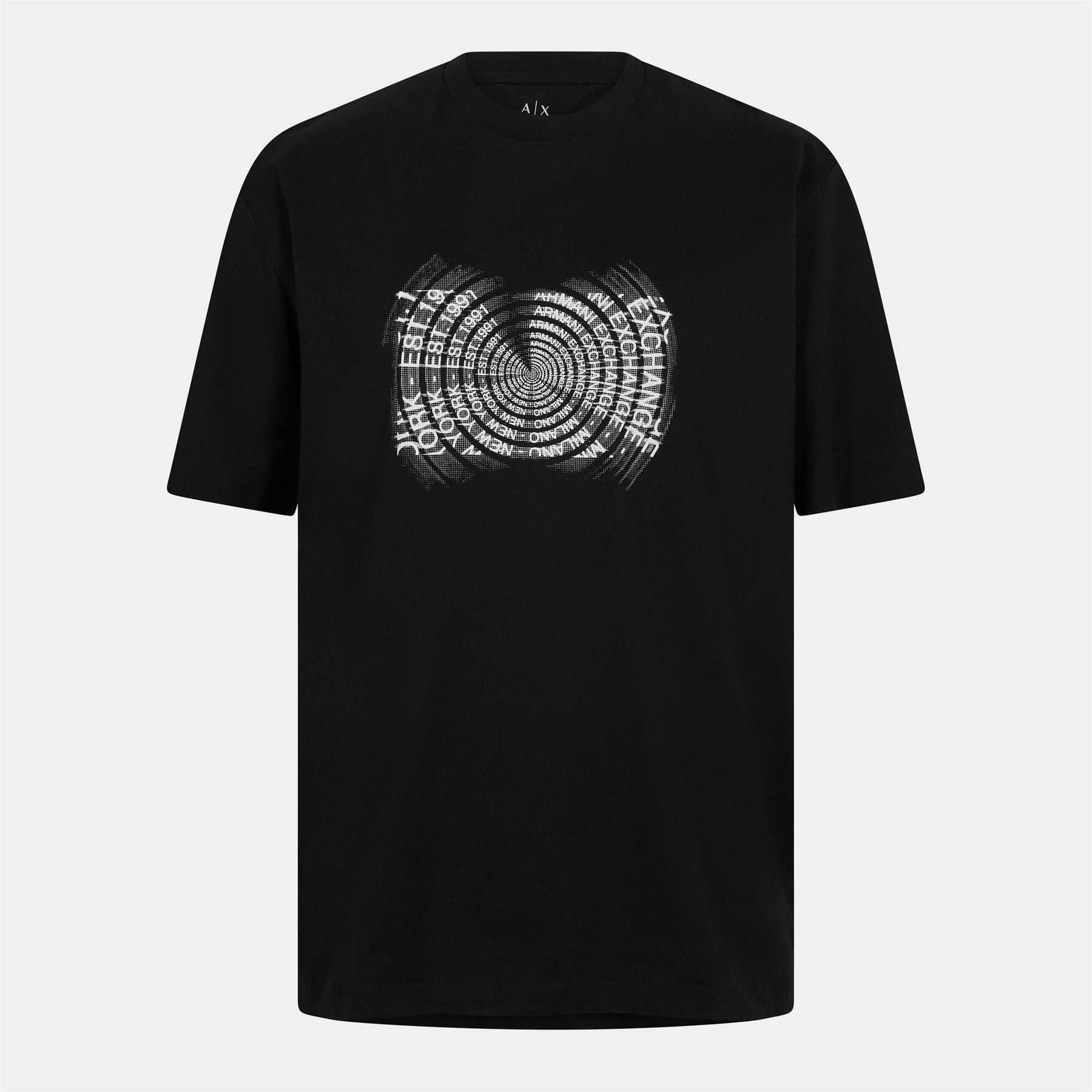 Armani Exchange Exchange Text Graphic Crew Neck Short Sleeve T-Shirt