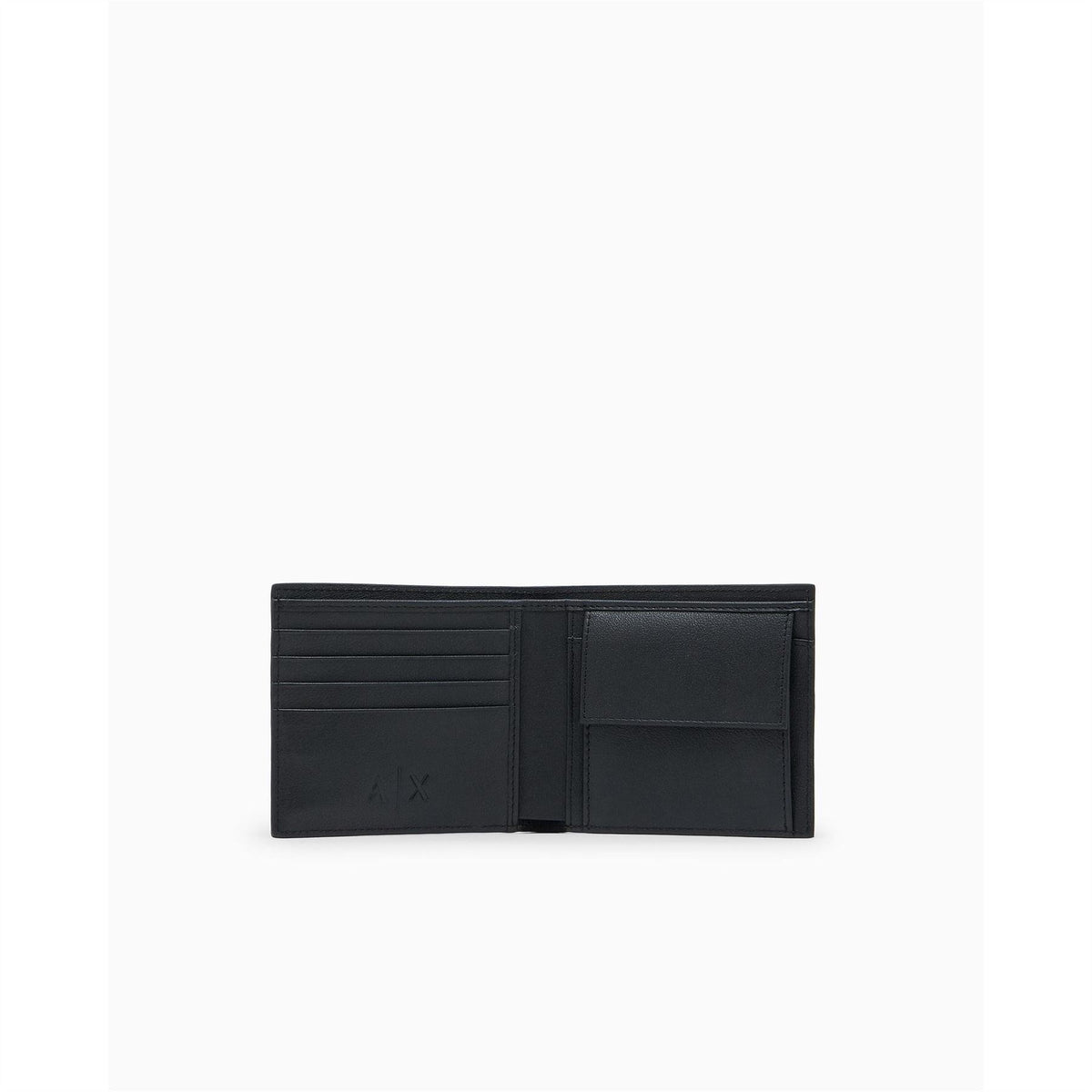 Armani Exchange Leather All Over Logo Billfold Wallet