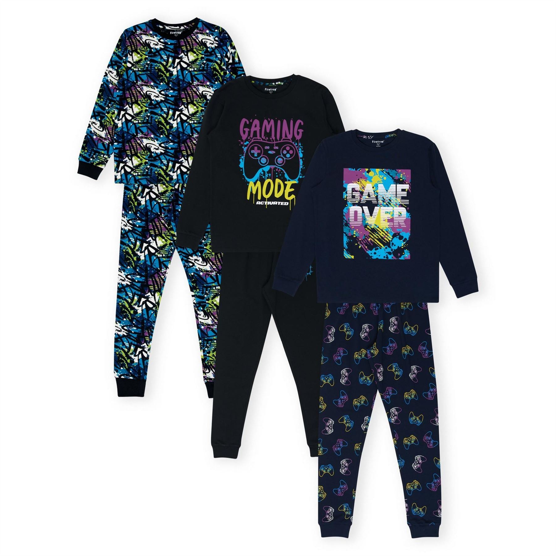 Firetrap Gaming Long Sleeve Pyjama Sets