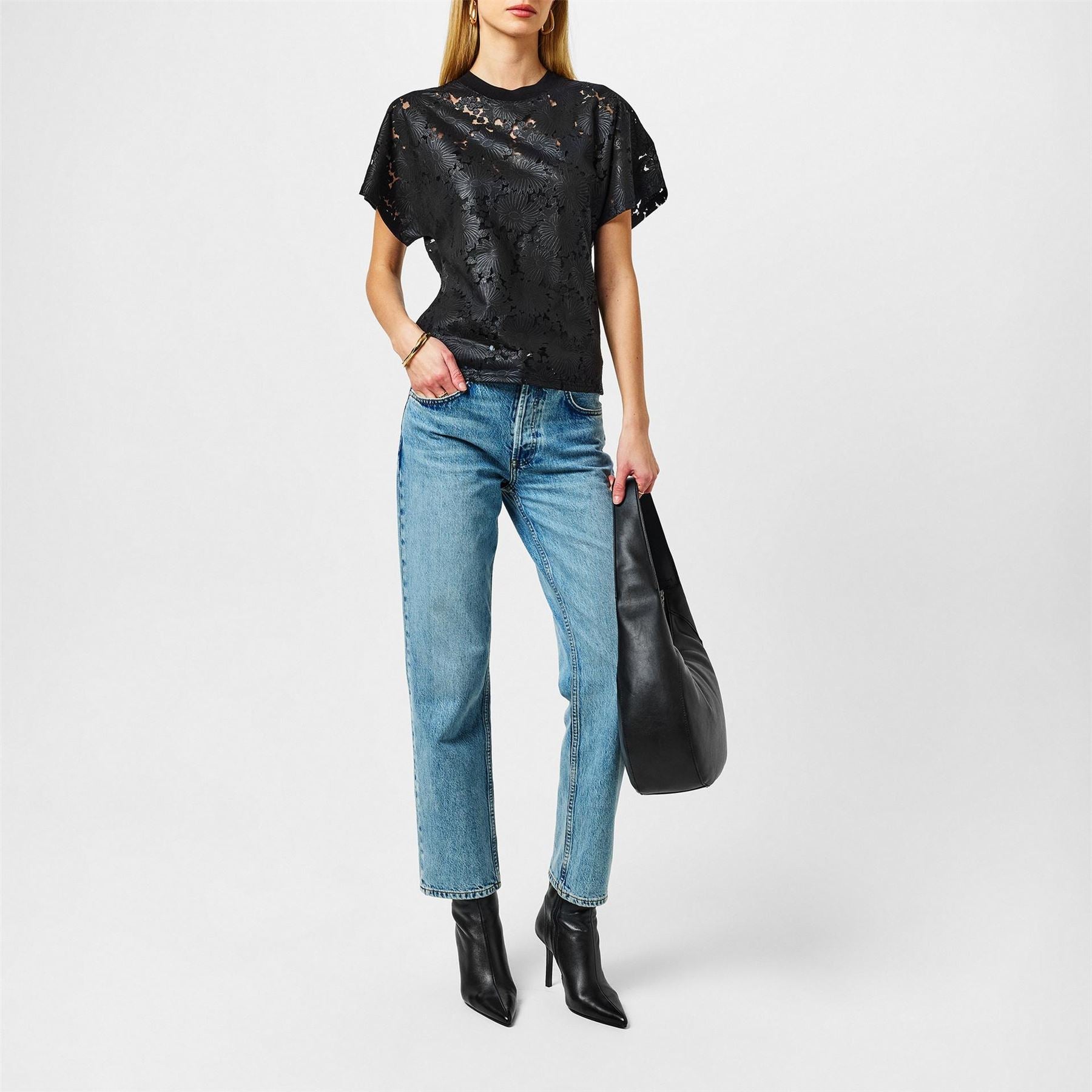 Ted Baker Floral Lace Relaxed T-Shirt