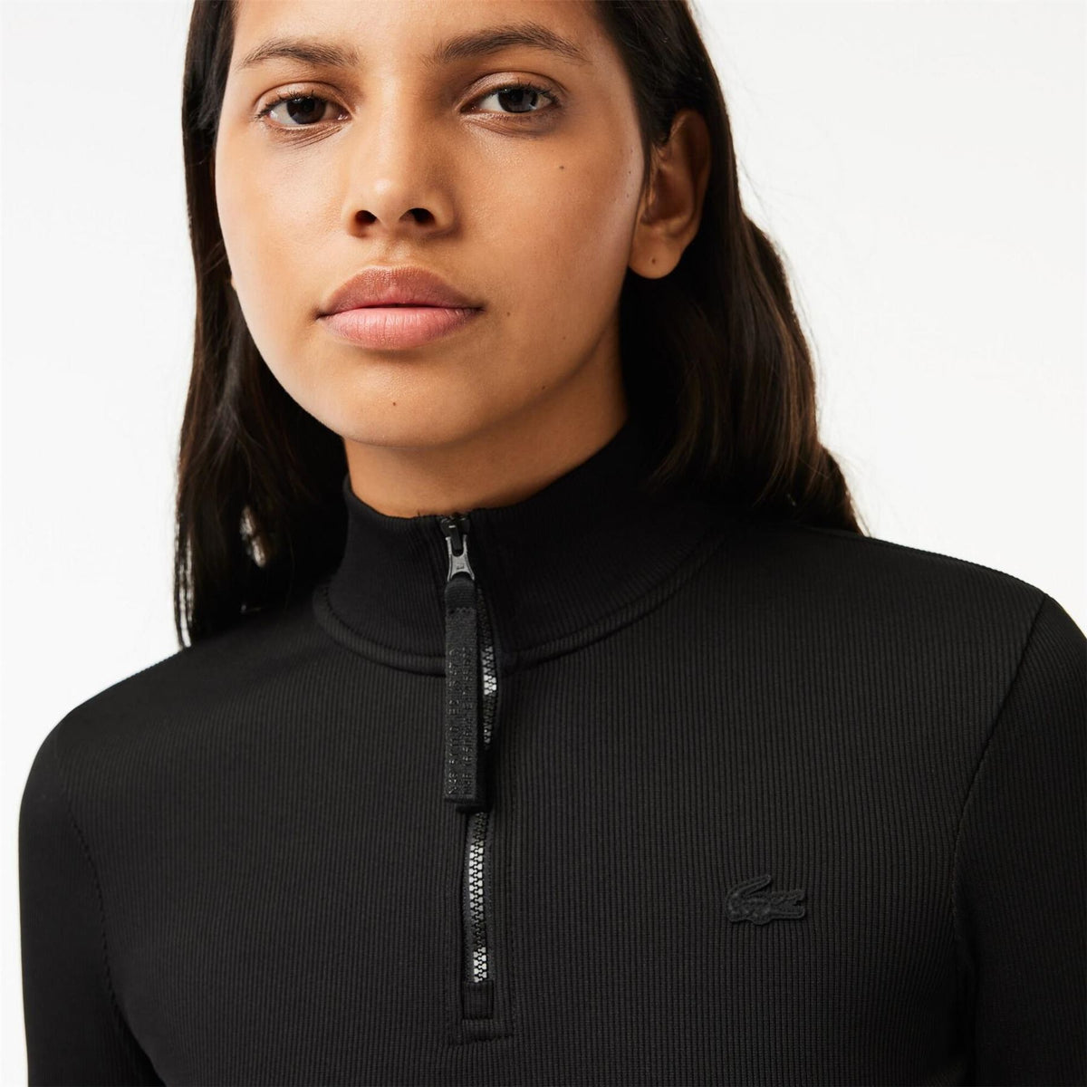 Lacoste Mock Neck Regular Fit Polo Shirt