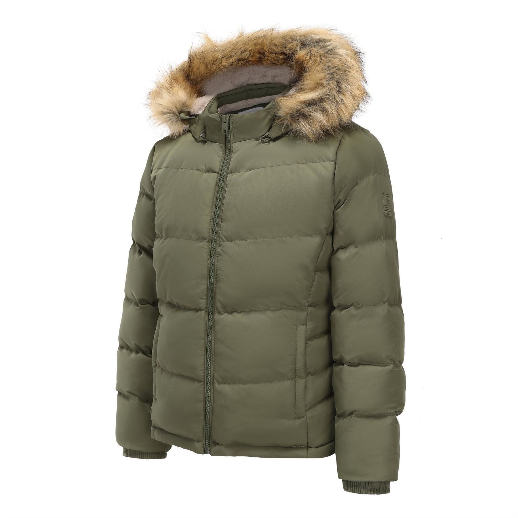 SoulCal 2 Zip Bubble Jacket For Ladies