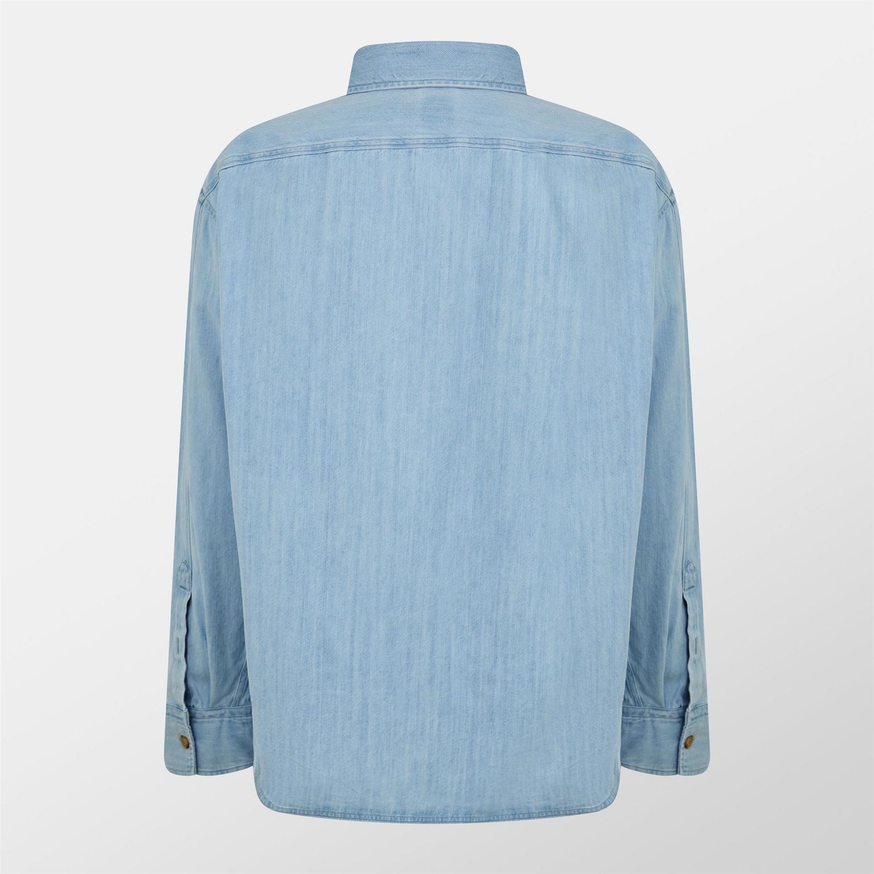 Boss Hbb Hcory Denim Patterned Long Sleeve Shirt