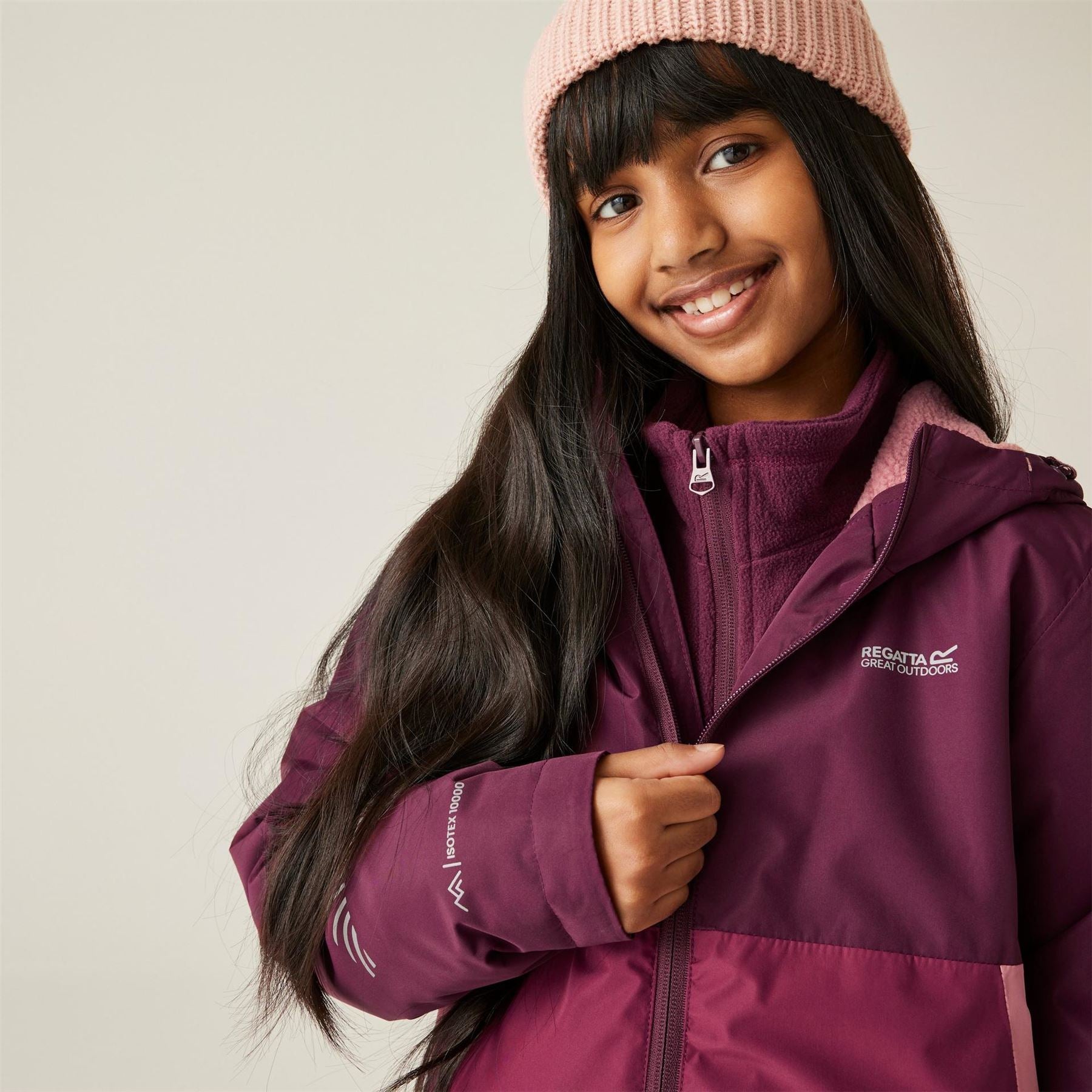 Regatta Kids Hillain Warm Lined Isotex Reflective Waterproof Jacket