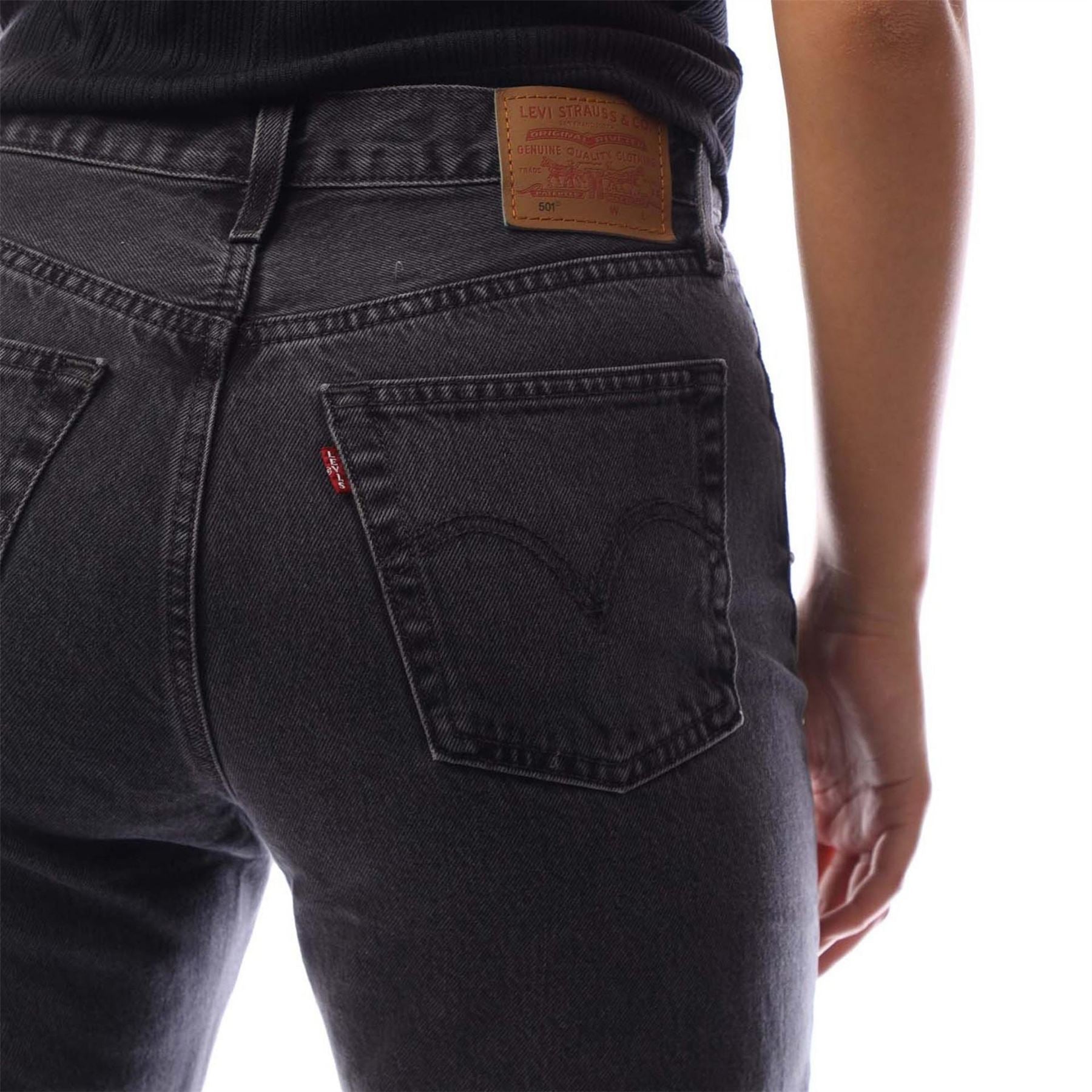 Levis 501 Five Pocket Straight Leg Jeans