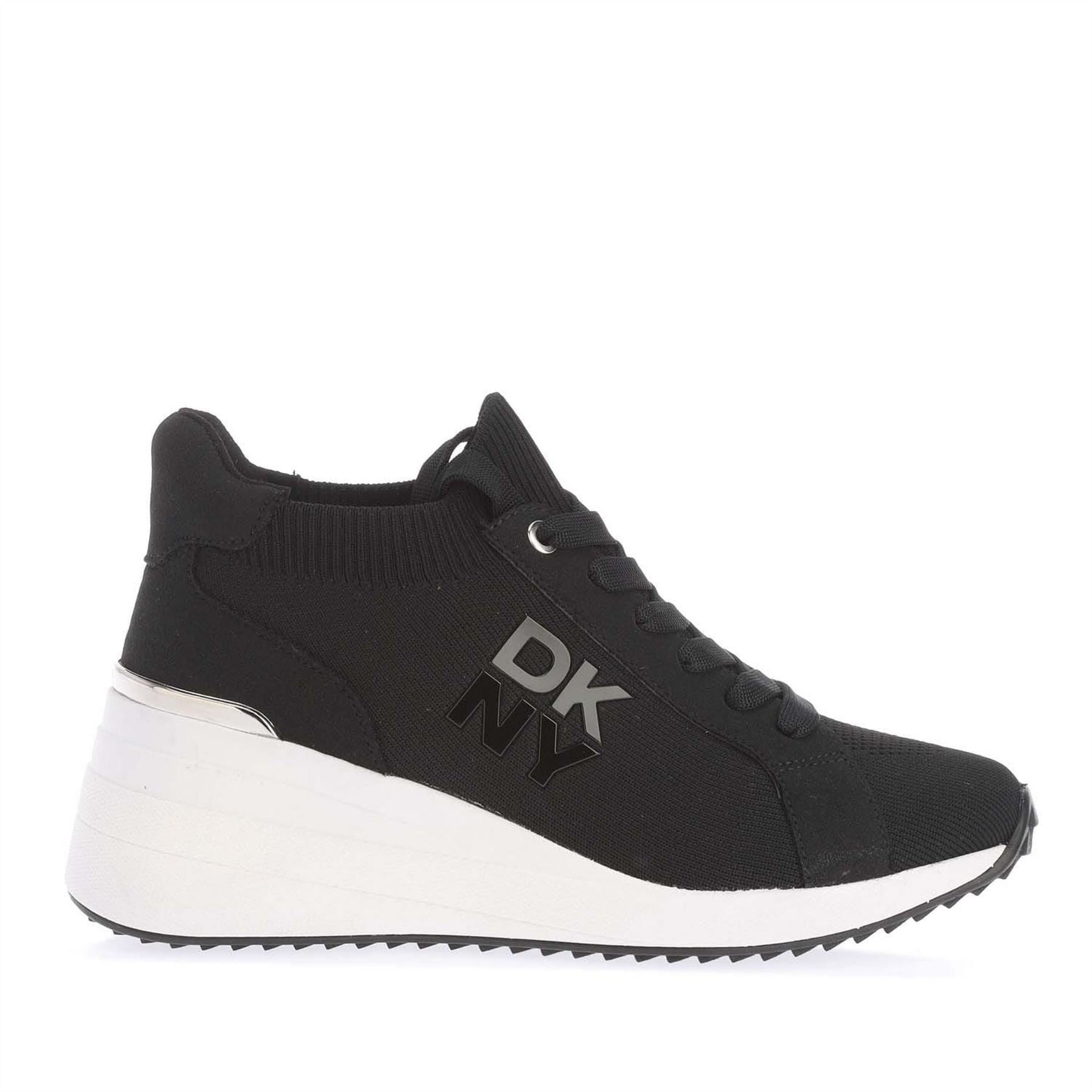 DKNY Lace Up Wedge Trainers