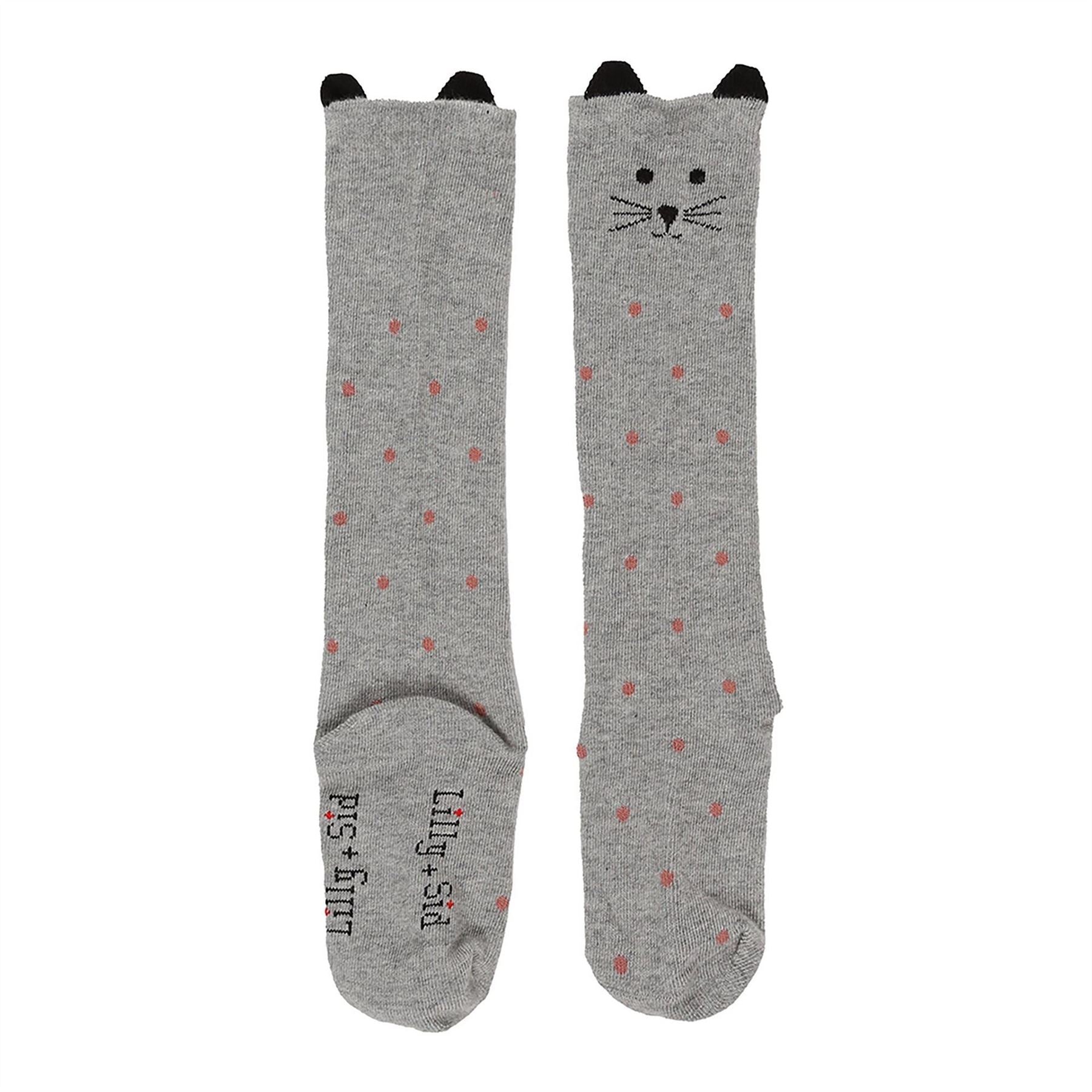 Lilly and Sid Cat Knee High Socks
