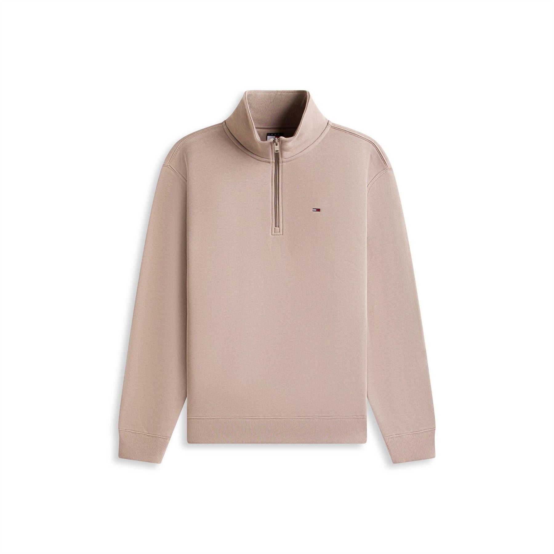 Tommy Jeans Flag Fleece Quarter Zip Jumper