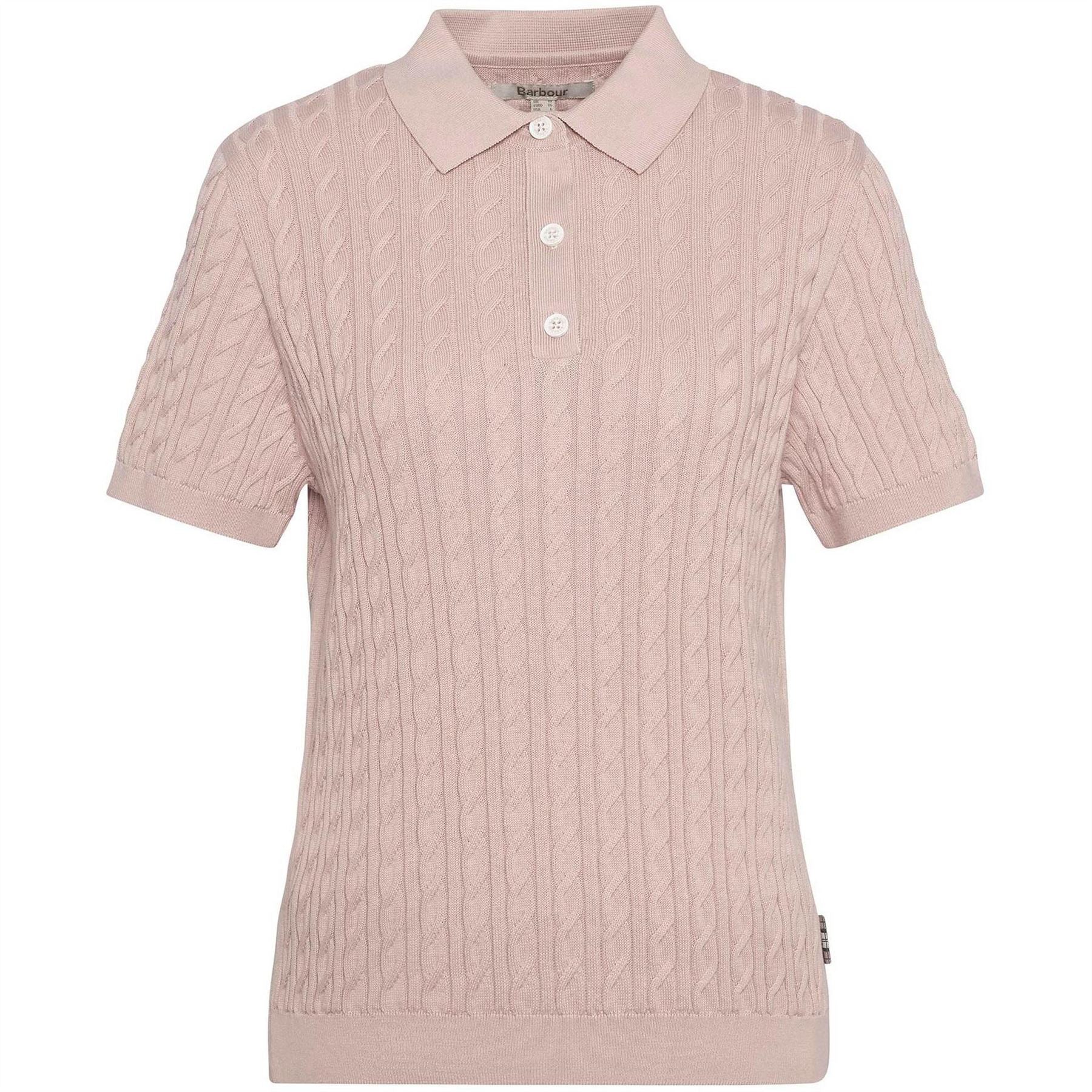 Barbour  Short Sleeve Polo Neck Jumper