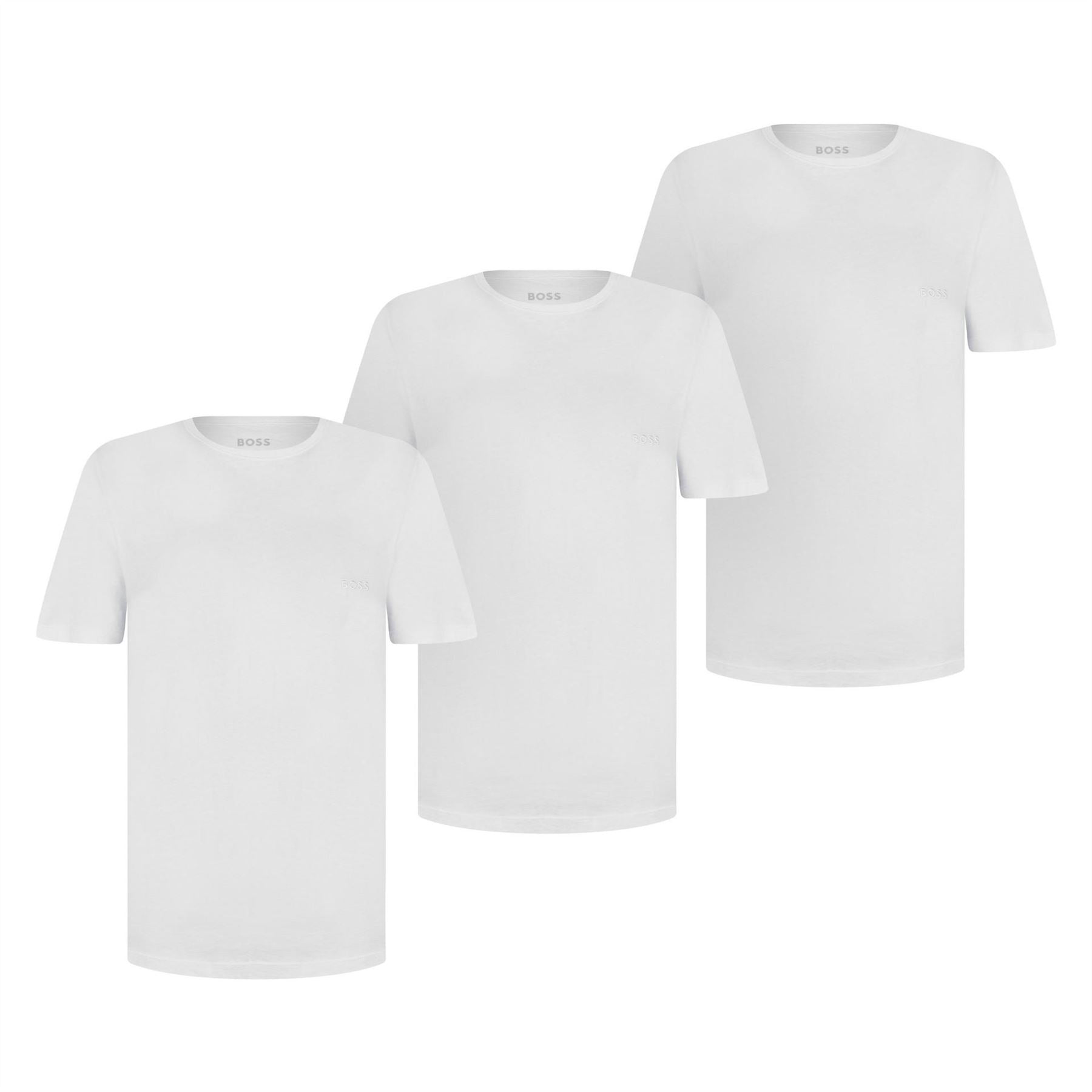Boss BOSS Bodywear 3 Pack Premium Cotton T Shirts   Crew Neck