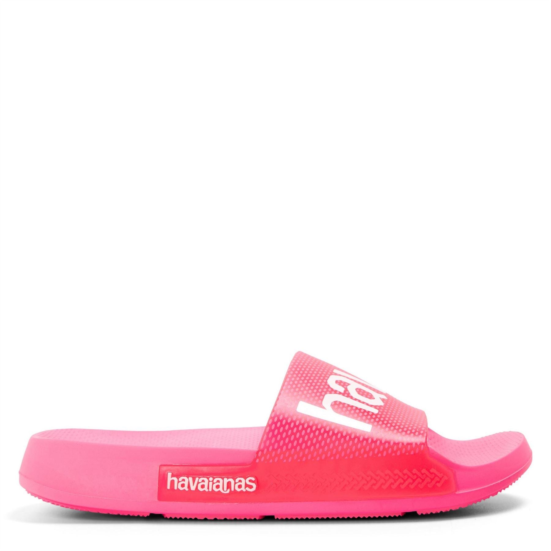 Havaianas Solid Patterned Open Toe Slide Sandals