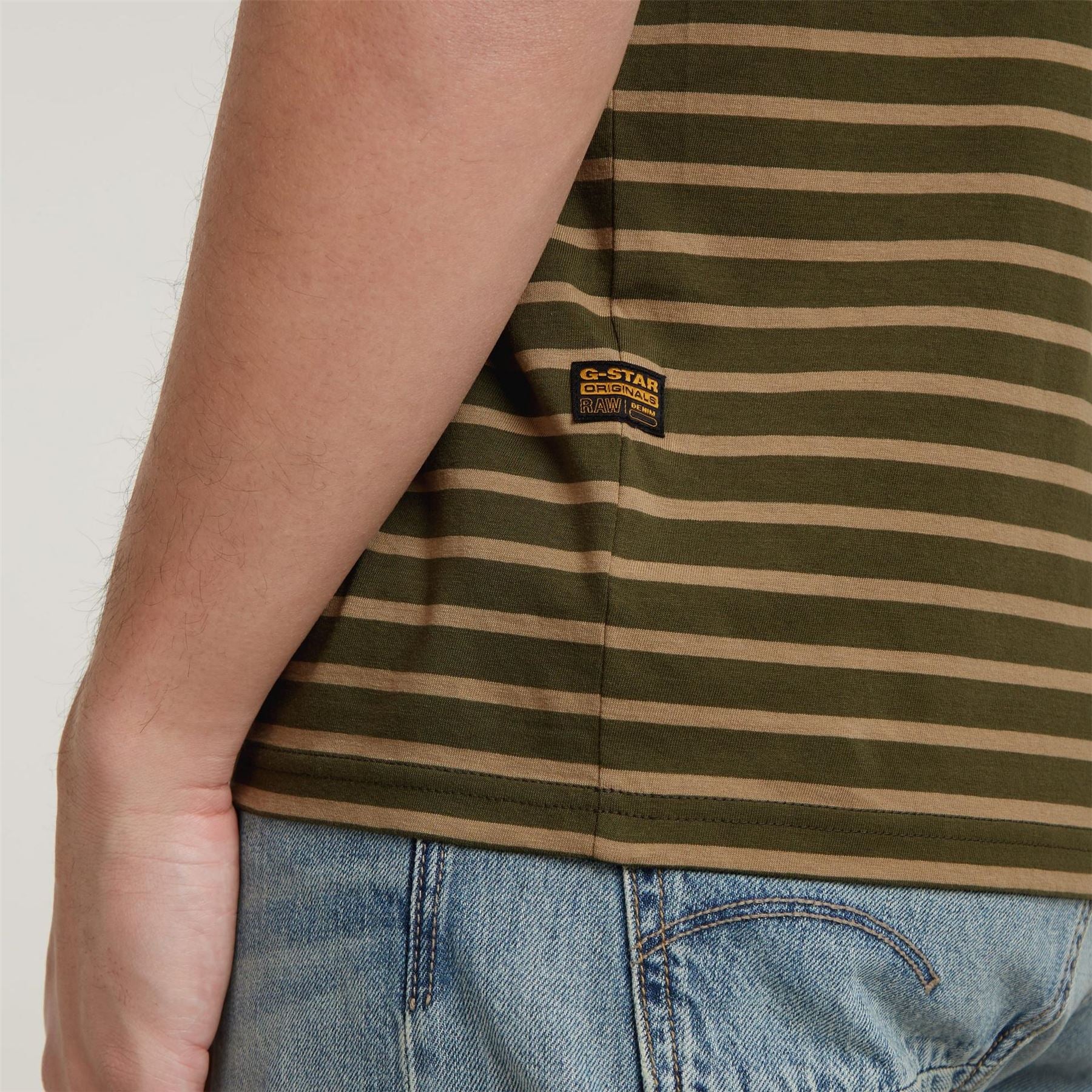 G Star Striped Short Sleeve Regular Fit T-Shirt