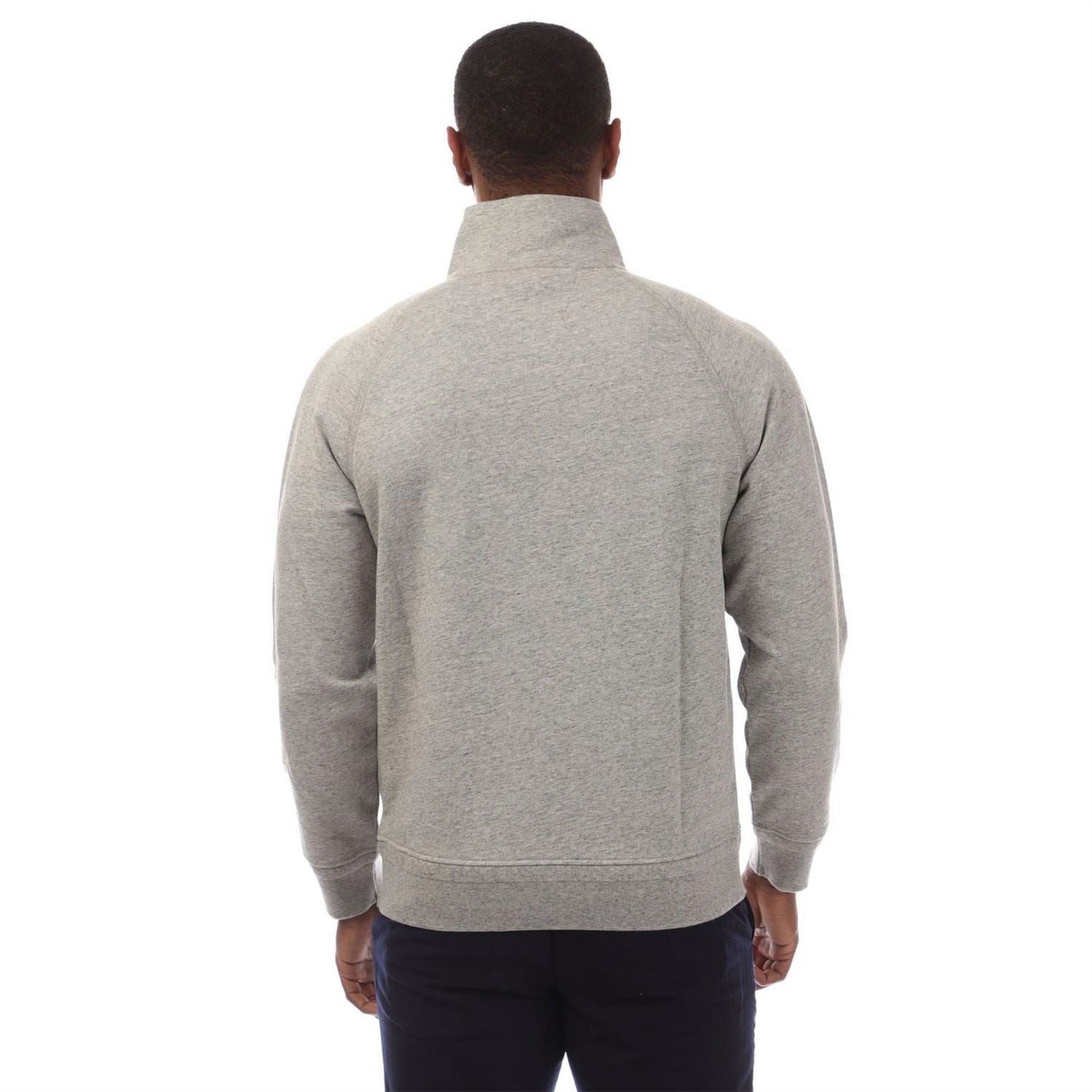 CP Company Raised Fleece Half Zip Logo Sweatshirt