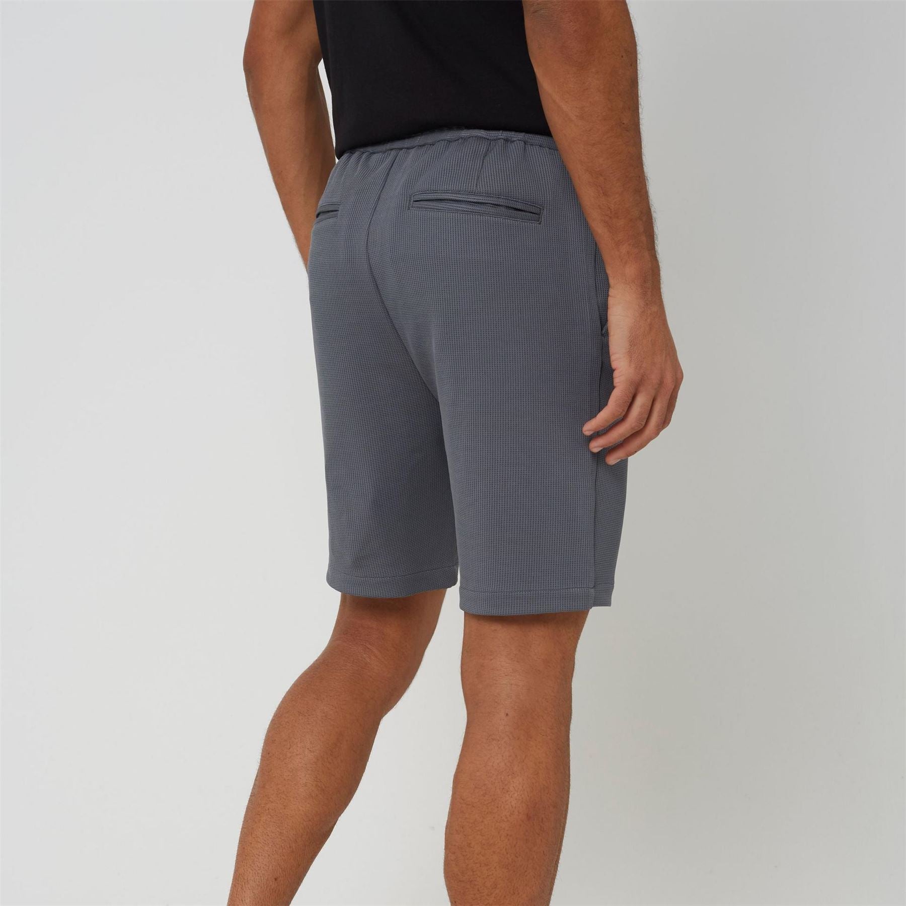 Brave Soul Waffle Woven Tracksuit Shorts