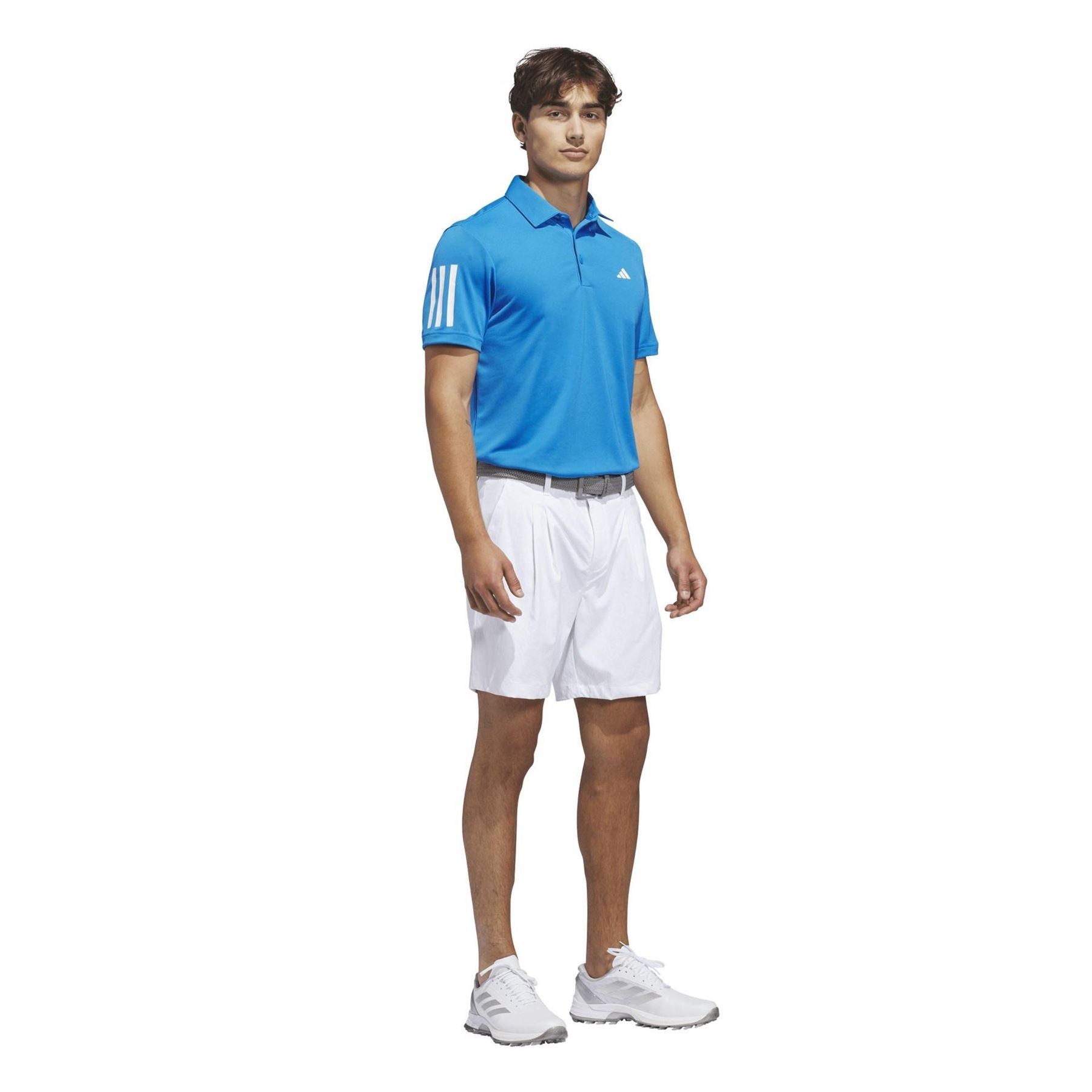 adidas Mens 3 Stripe Polo Shirt