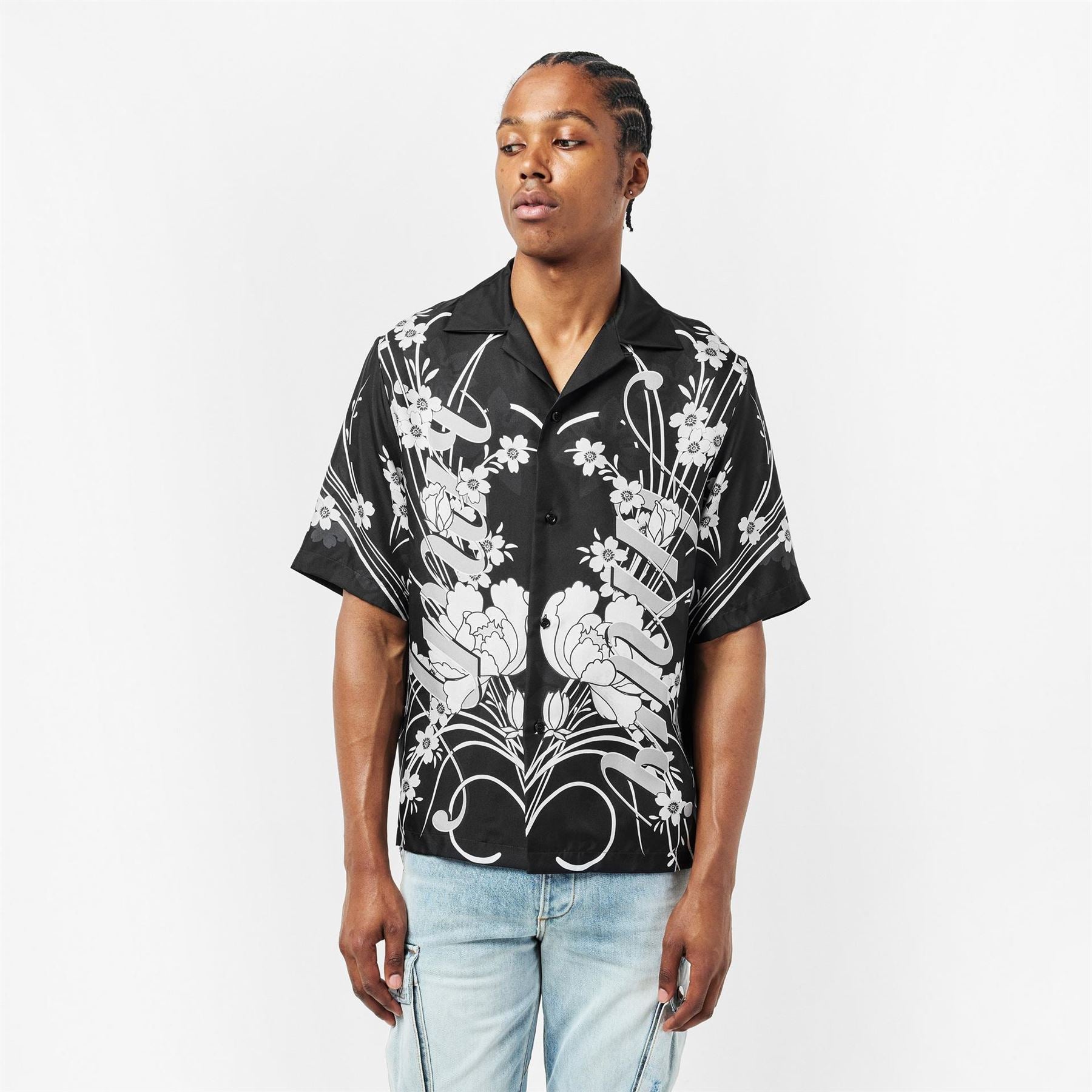 Amiri Floral Short Sleeve Bowling Shirt