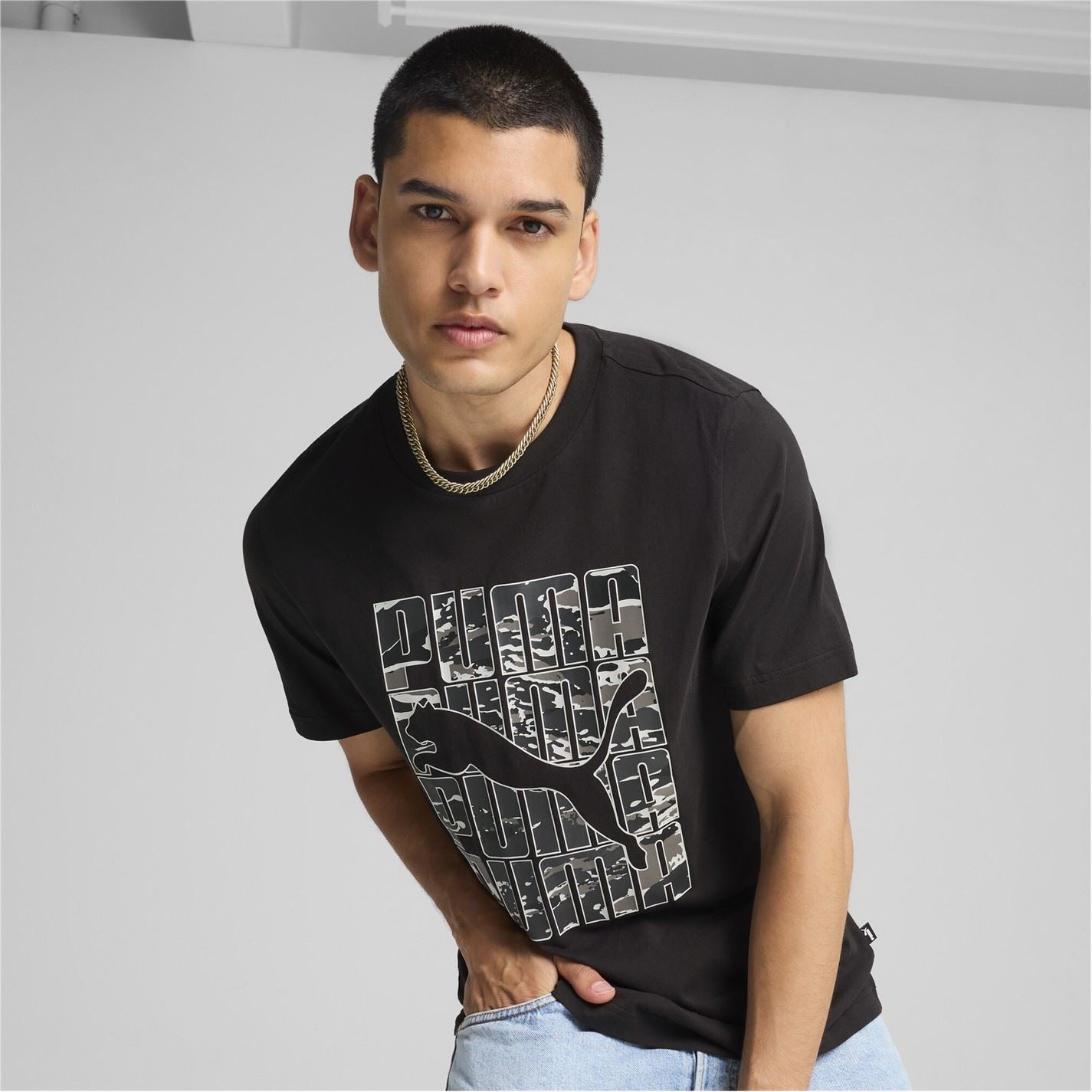 Puma Graphic Camo Regular Fit T-Shirt