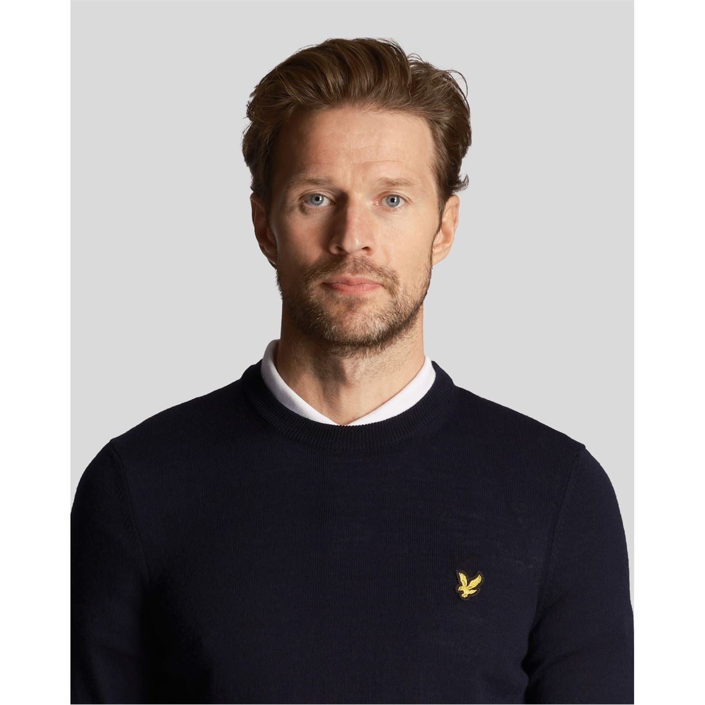 Lyle and Scott Crew Neck Regular Fit Long Sleeve Sweater