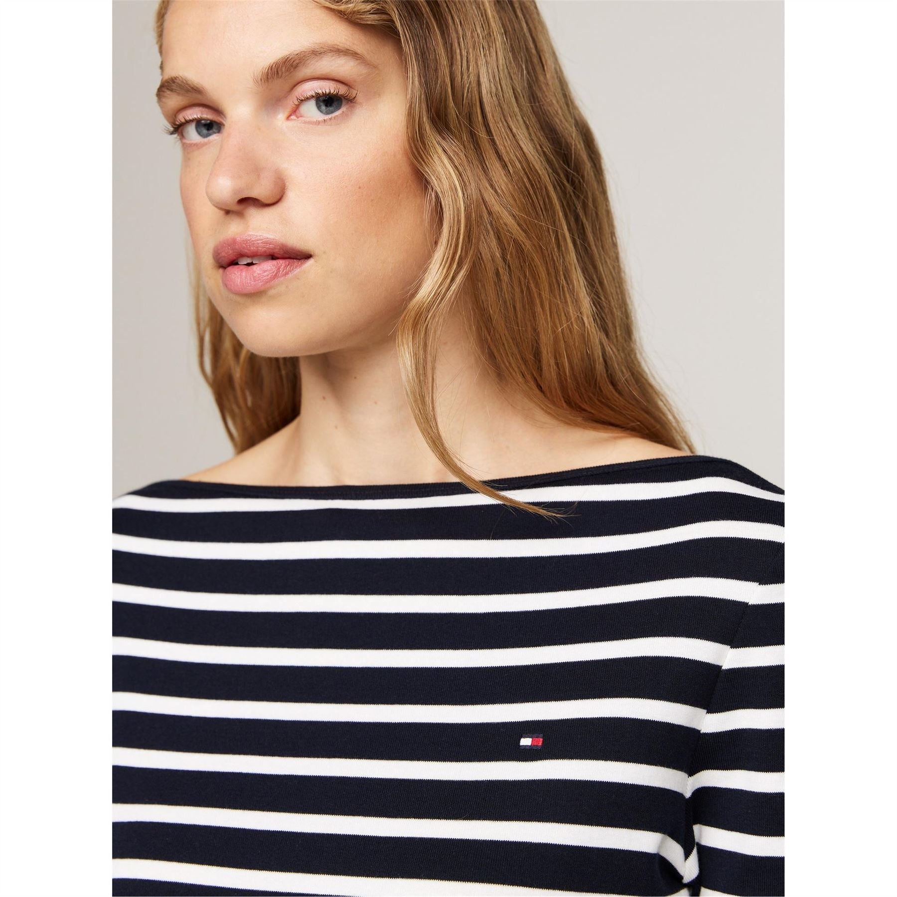 Tommy Hilfiger Cody Slim Fit Boat Neck 3/4 Sleeve T-Shirt
