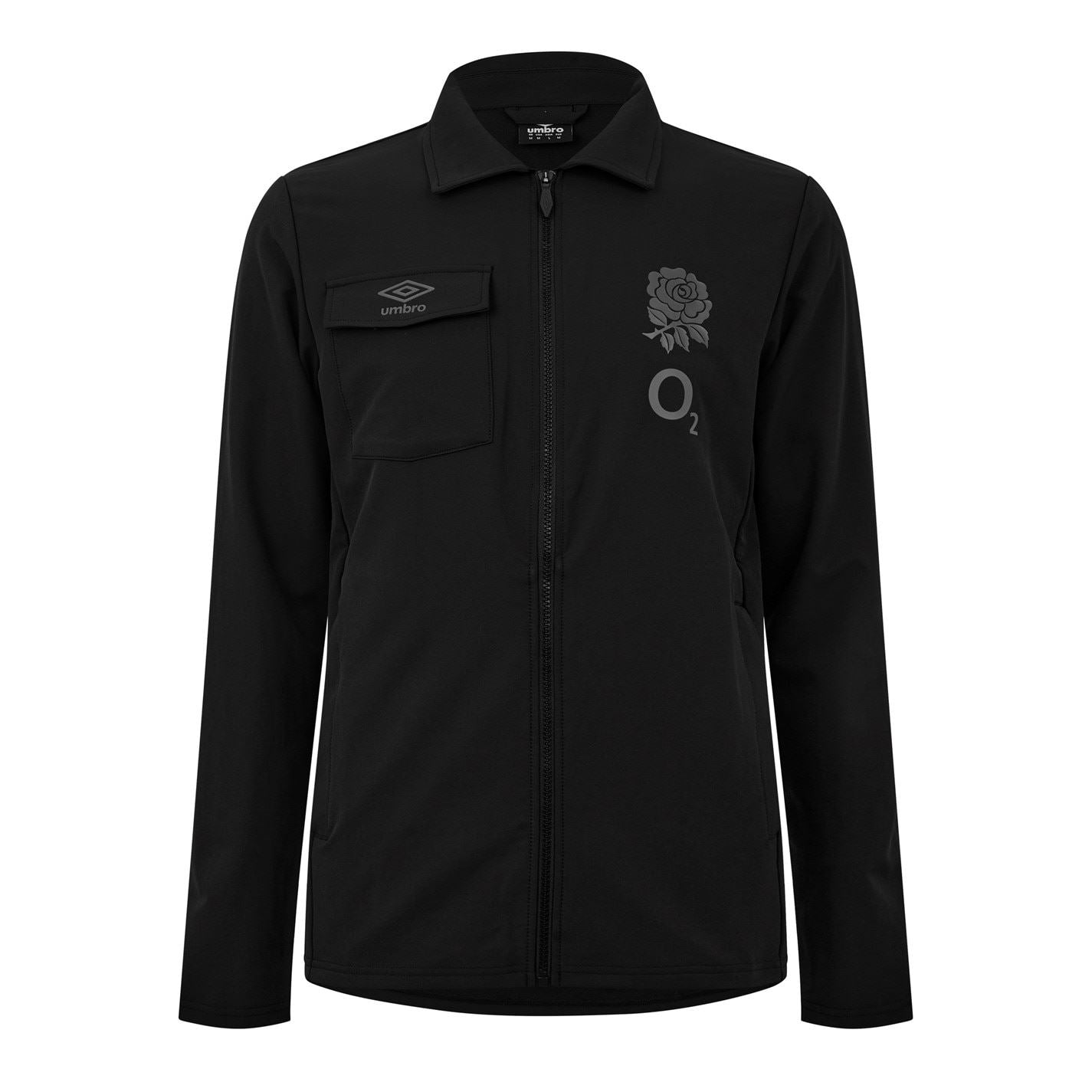 Umbro England Rugby Presentation Long Sleeve Half Zip 2024 Jacket