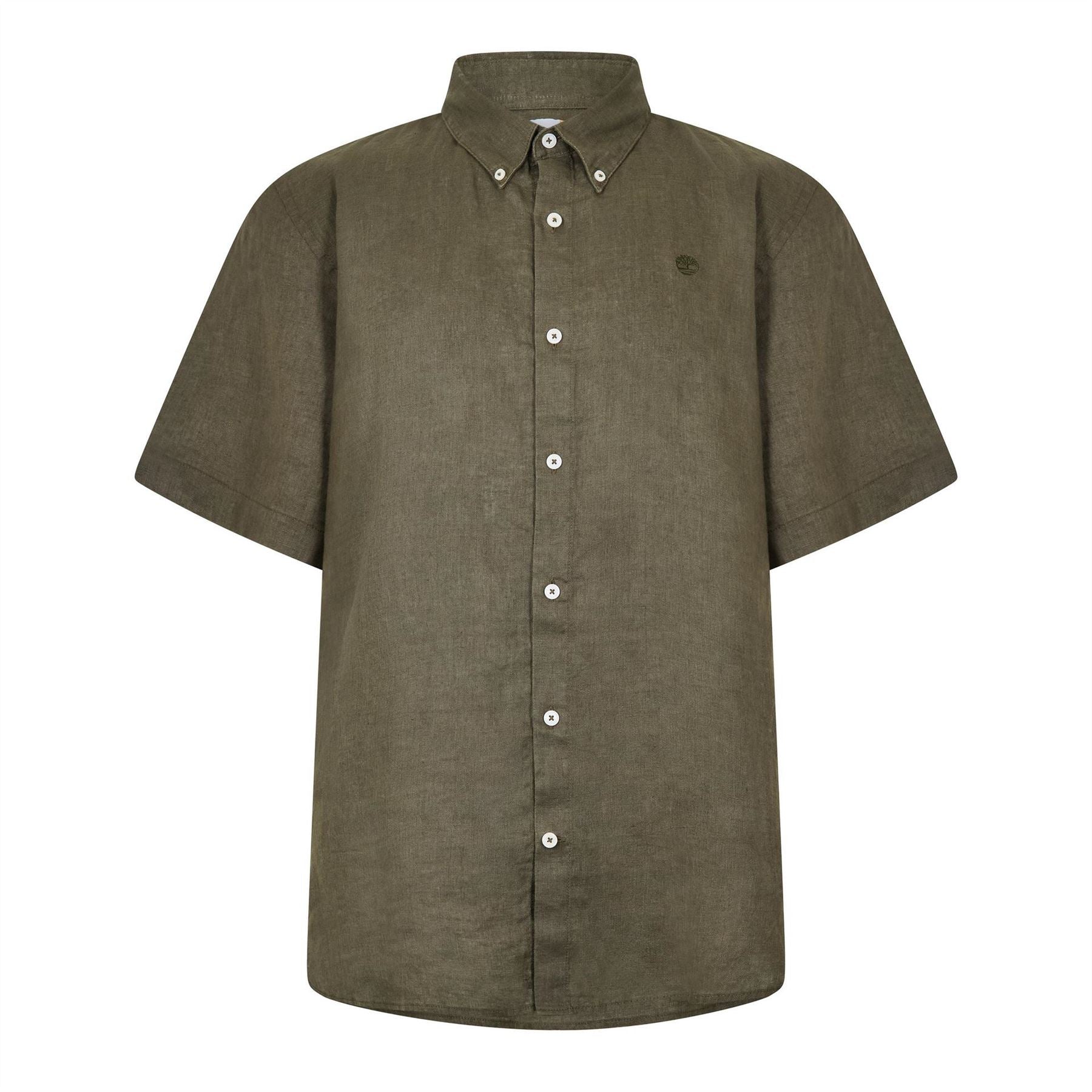 Timberland Mill Brook Collared Button Down Short Sleeve Shirt