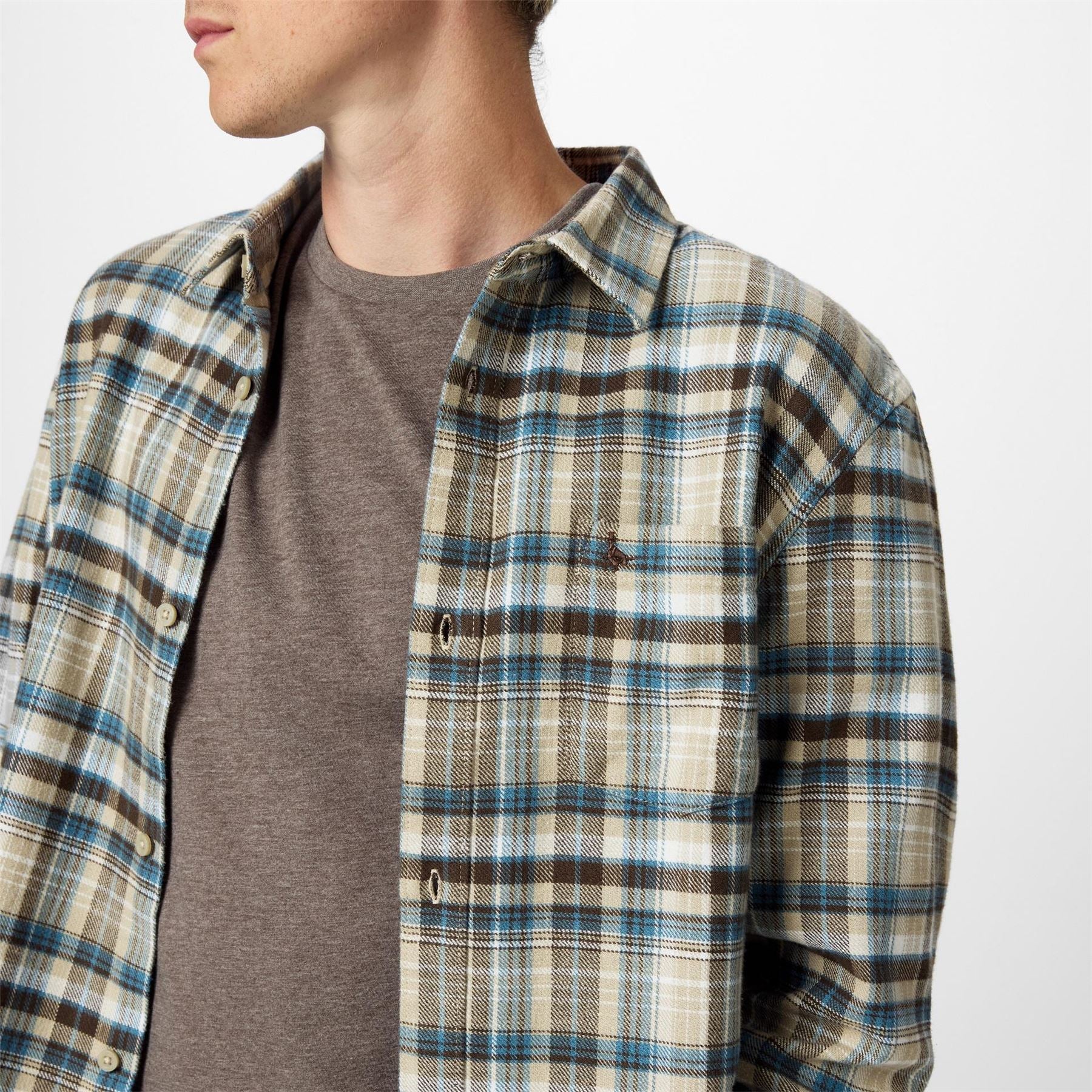 Jack Wills Jw Check Long Sleeve Patterned Shirt