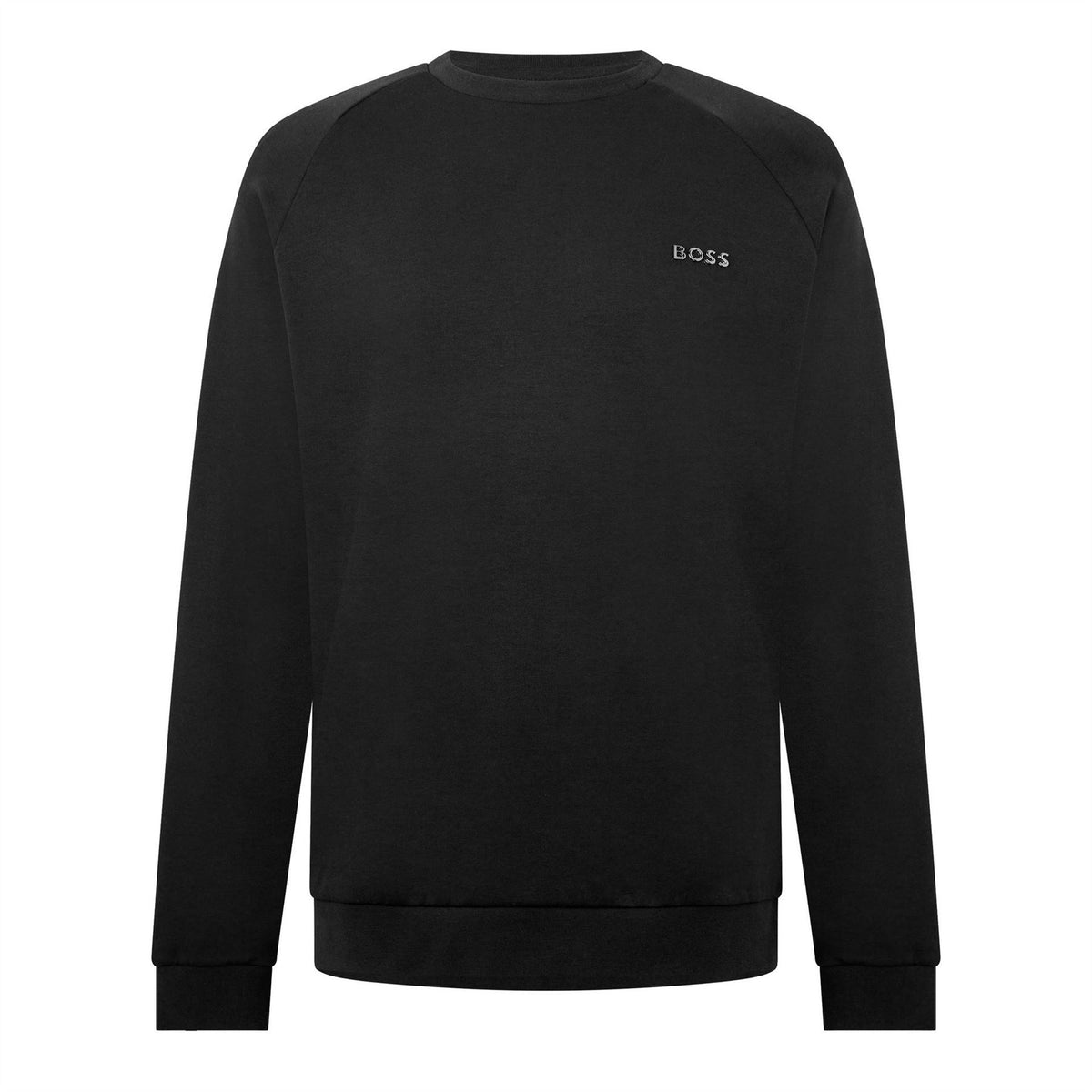 Boss Sense Green Cotton Crew Sweater
