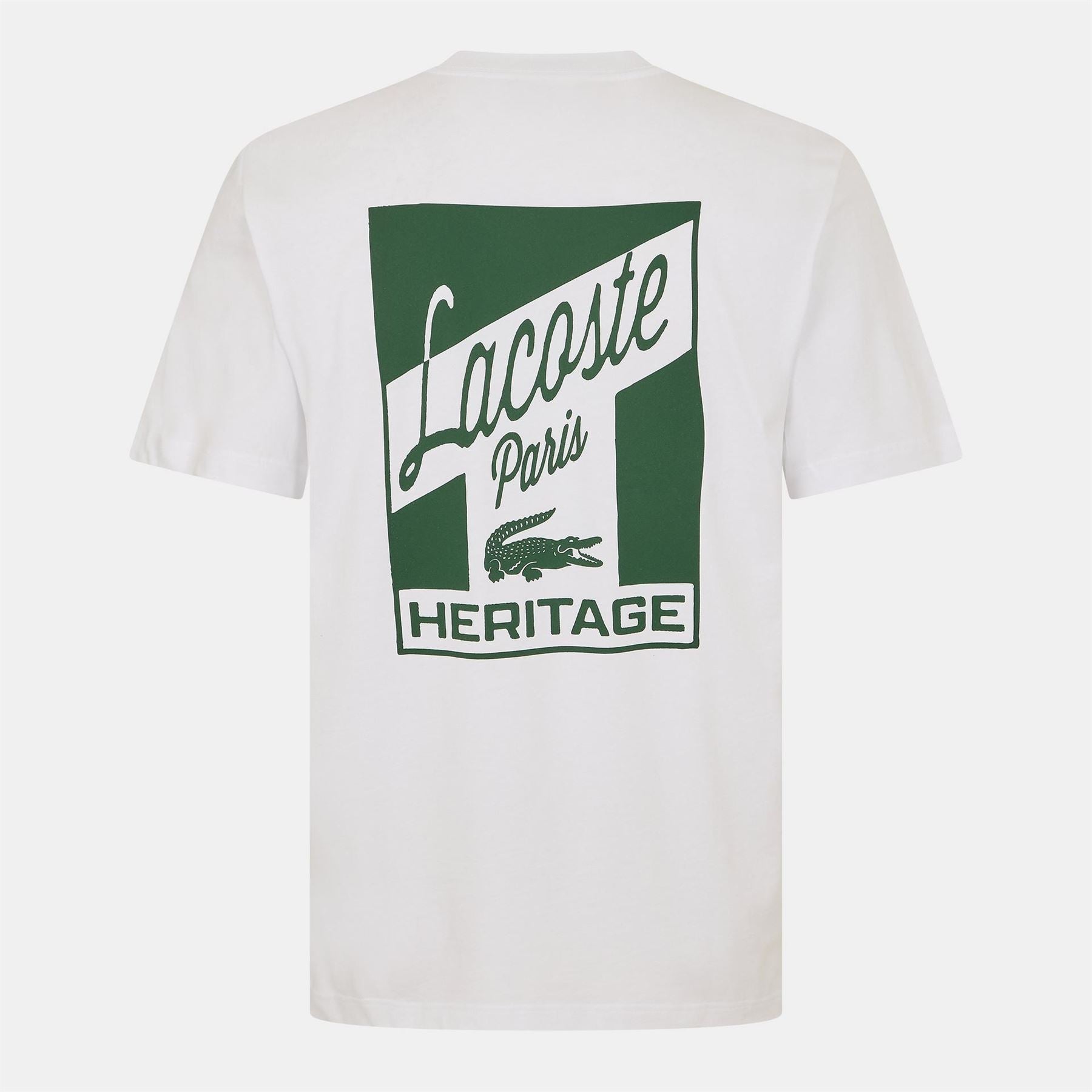 Lacoste Lacoste Lettering Graphic Crew Neck Short Sleeve T-Shirt