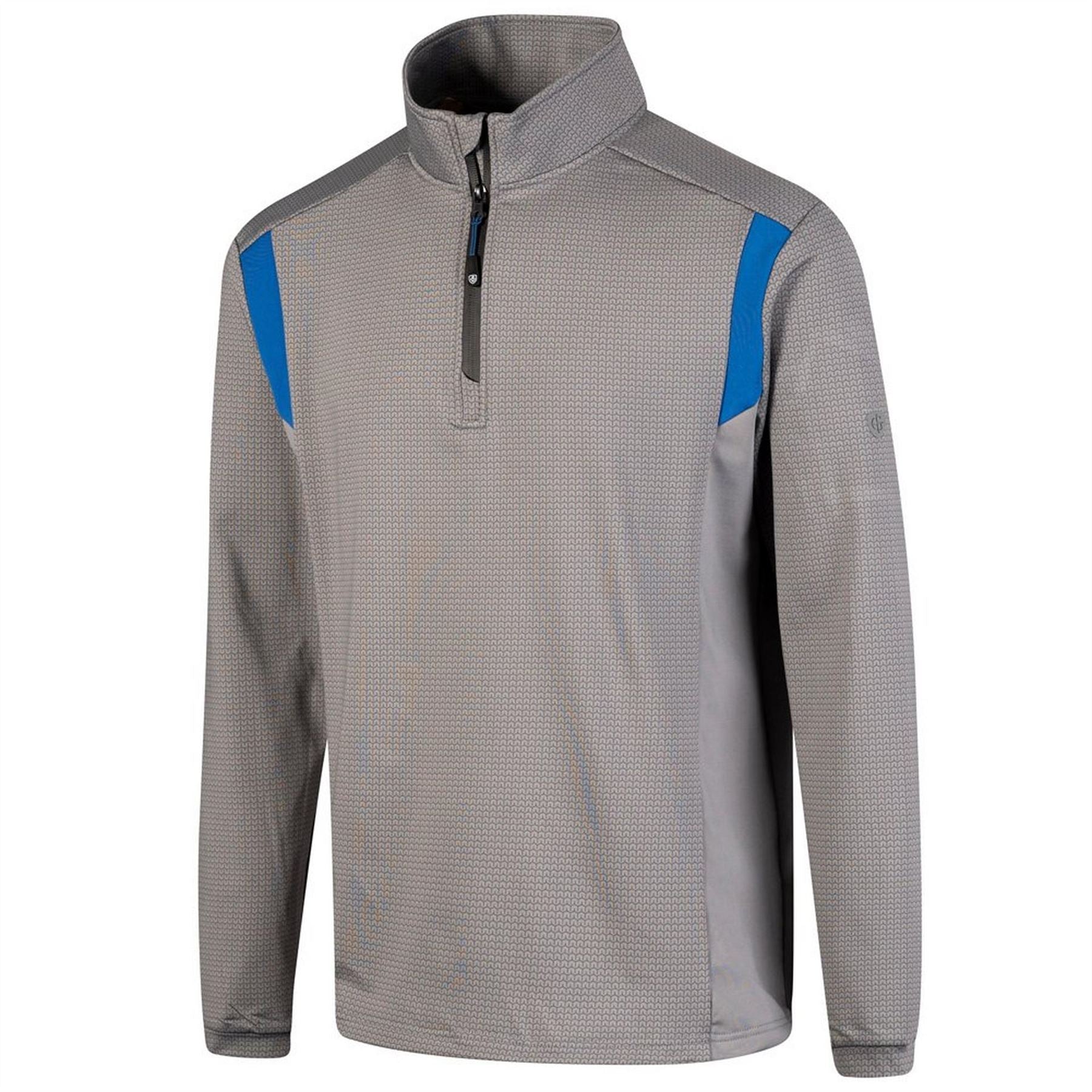 Island Green Geometric Print Mock Neck Athletic Top