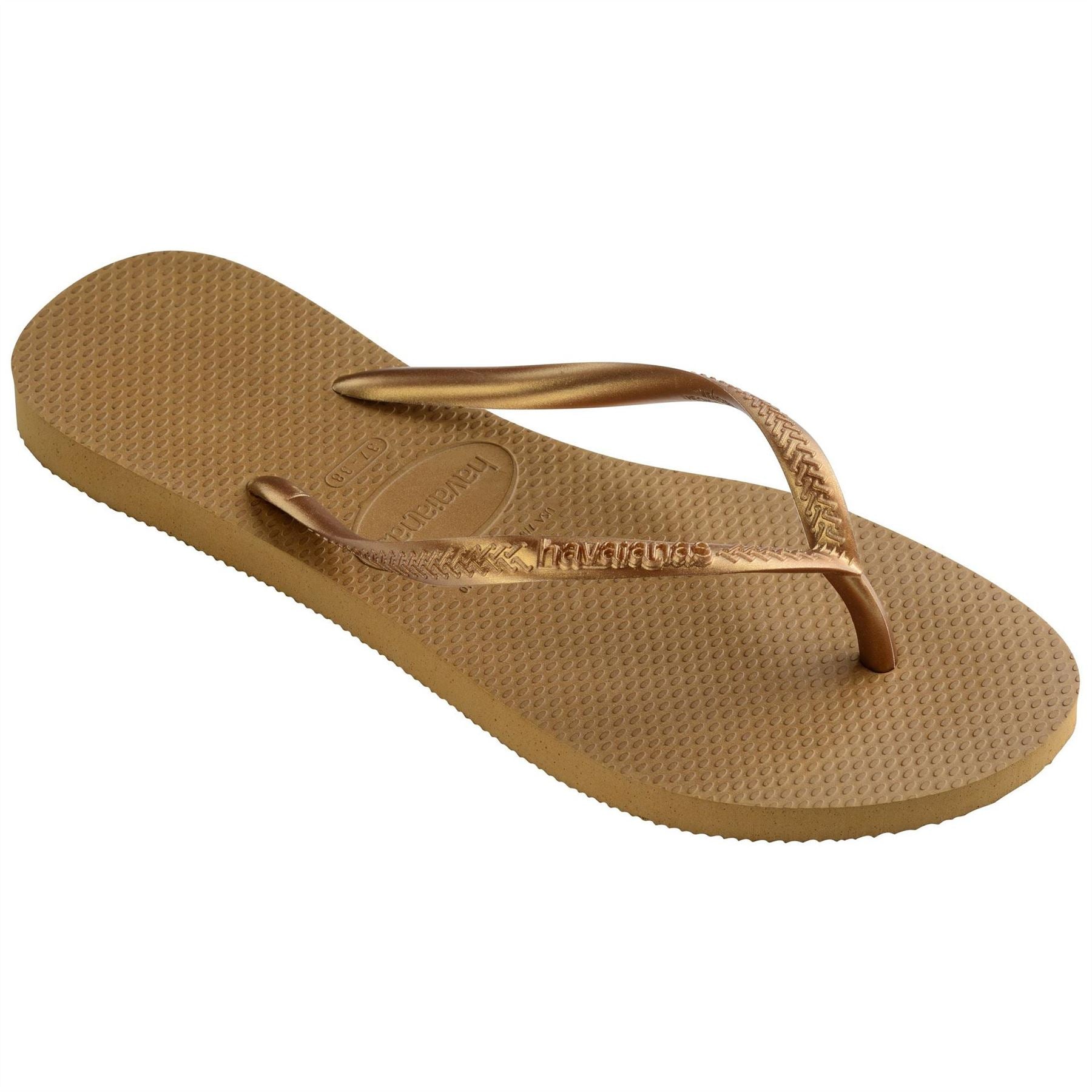 Havaianas Hav. Slim Bronze 33 34 Flip Flops Womens