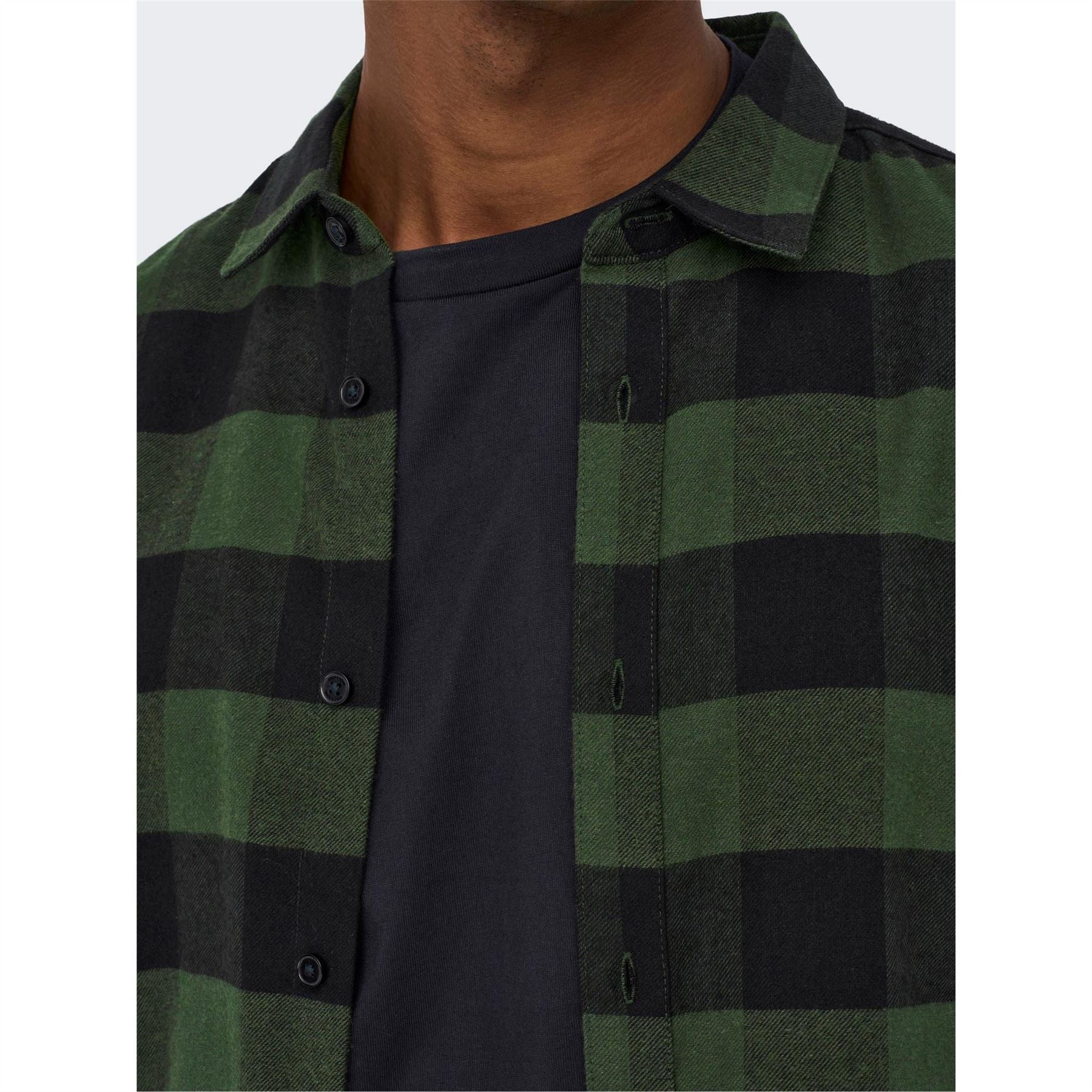 Only and Sons Long Sleeve Check Patterned Shirt