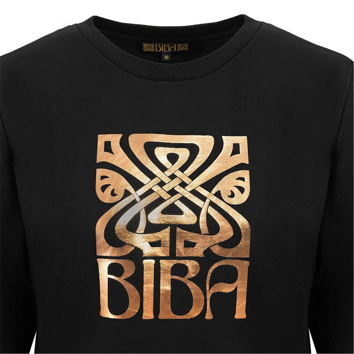 Biba Relaxed Fit Graphic Crew Neck Sweatshirt