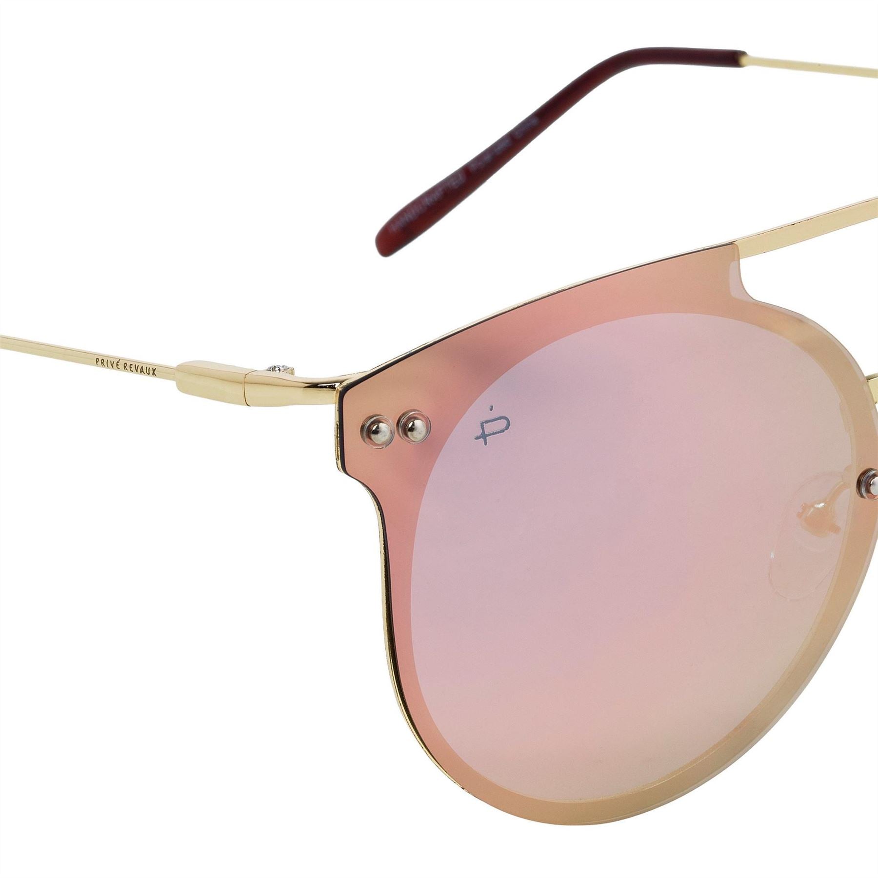 Prive Revaux The Nova Round Half Rim Sunglasses