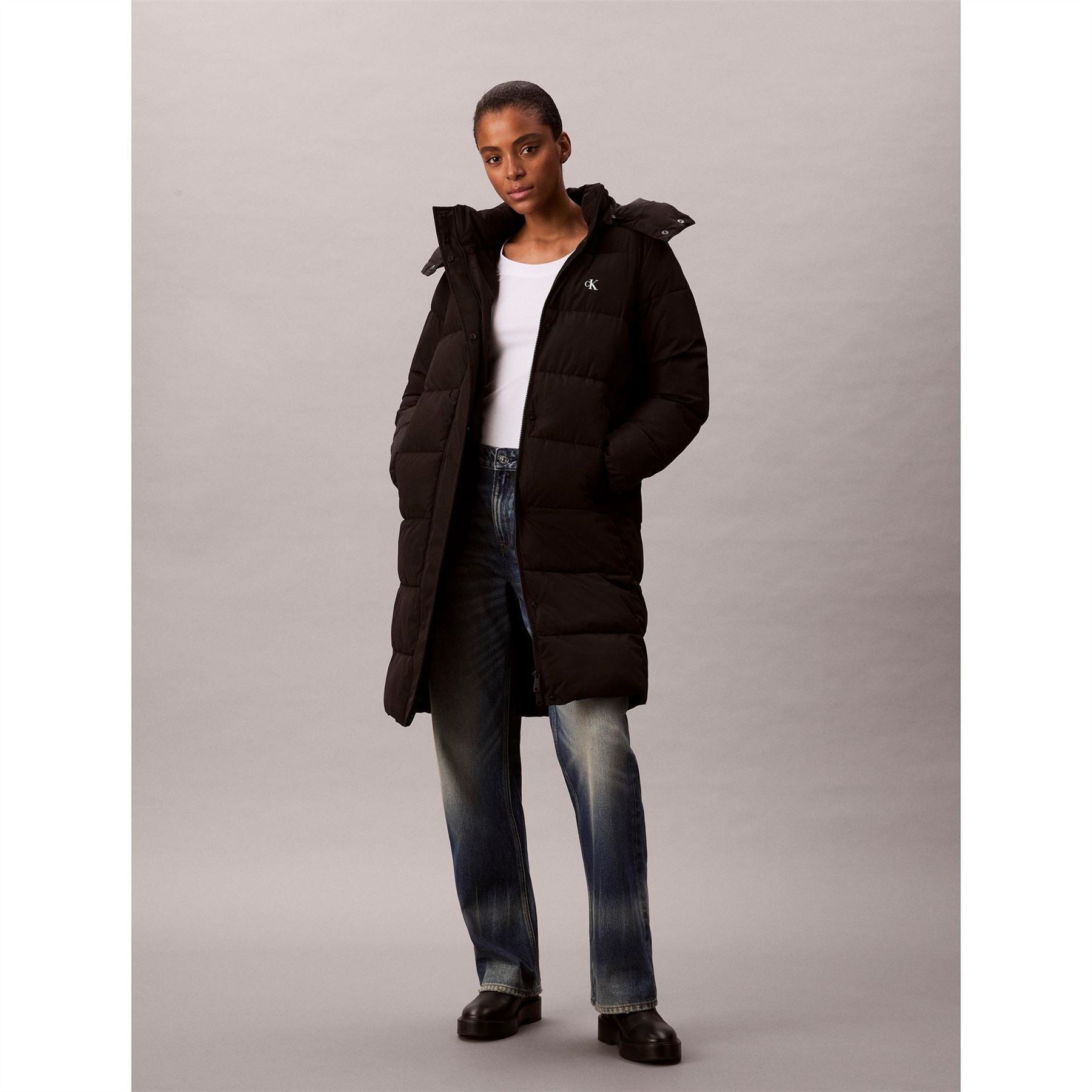 Calvin Klein Jeans Hooded Puffer Coat