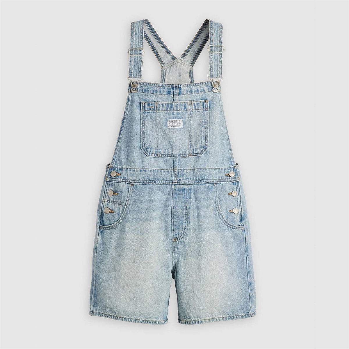 Levis Sleeveless Solid Patterned Shortalls Dungaree