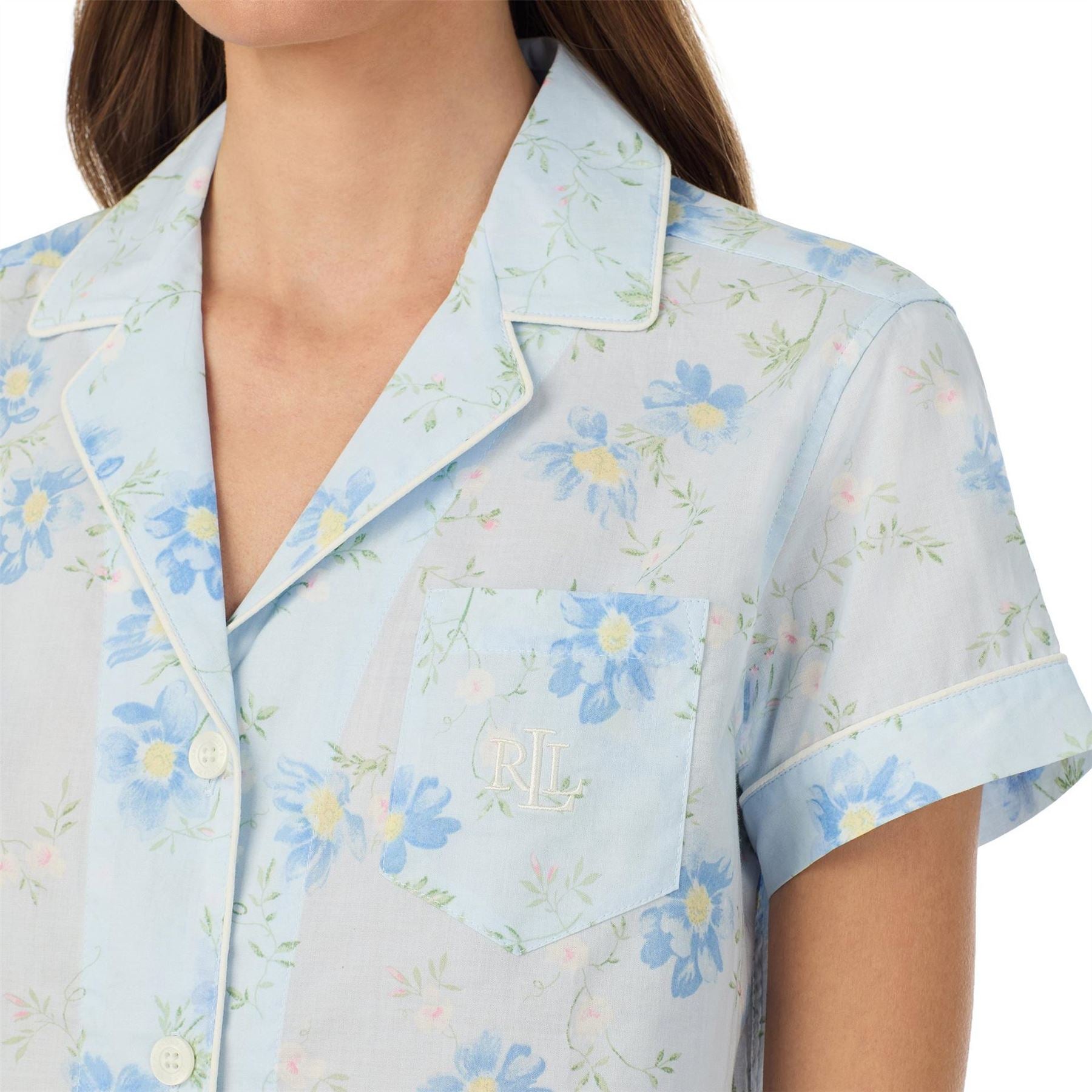 Lauren by Ralph Lauren Knitted Short Sleeve Pyjama Set
