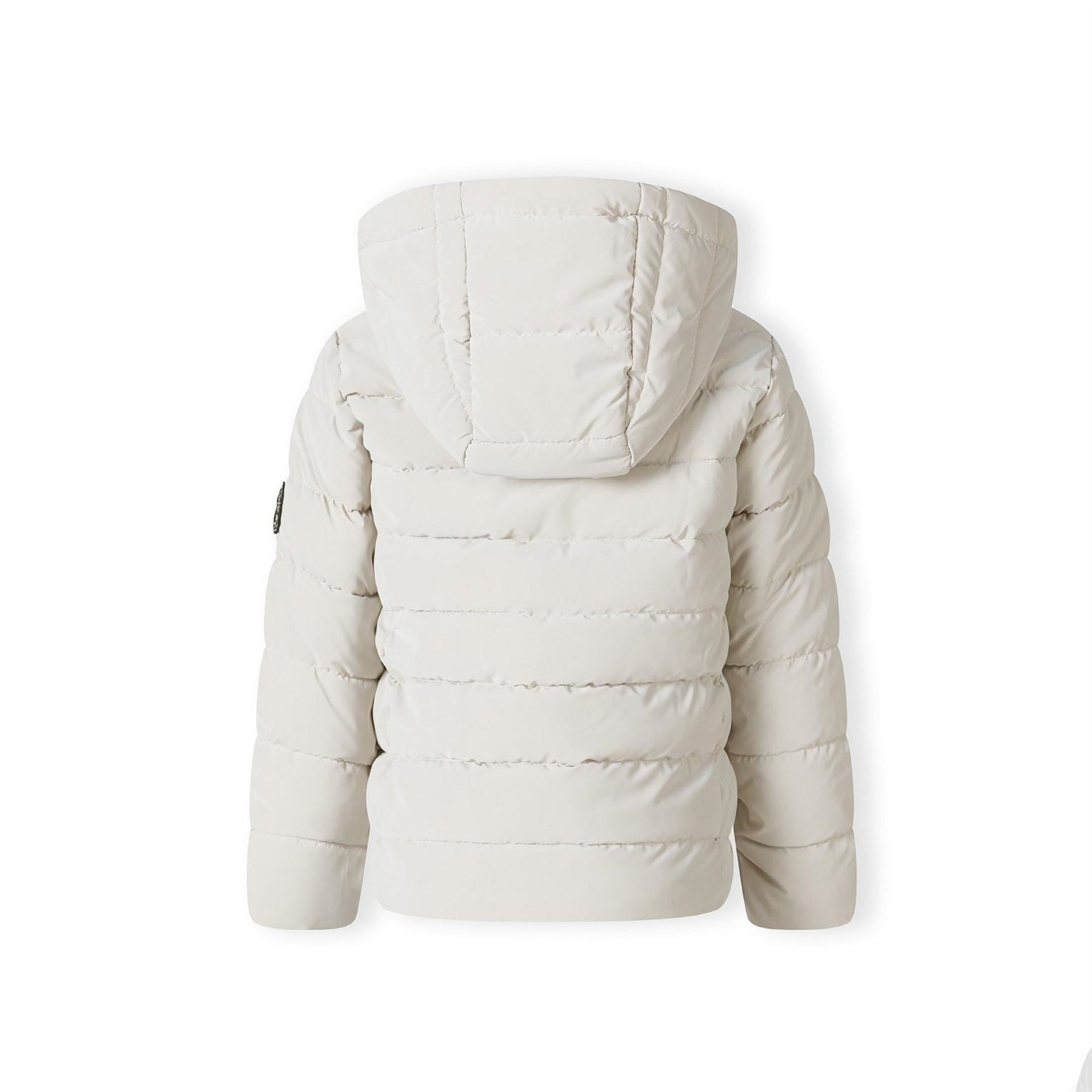 Minoti Girls Padded Jacket Velvet Feel Grey