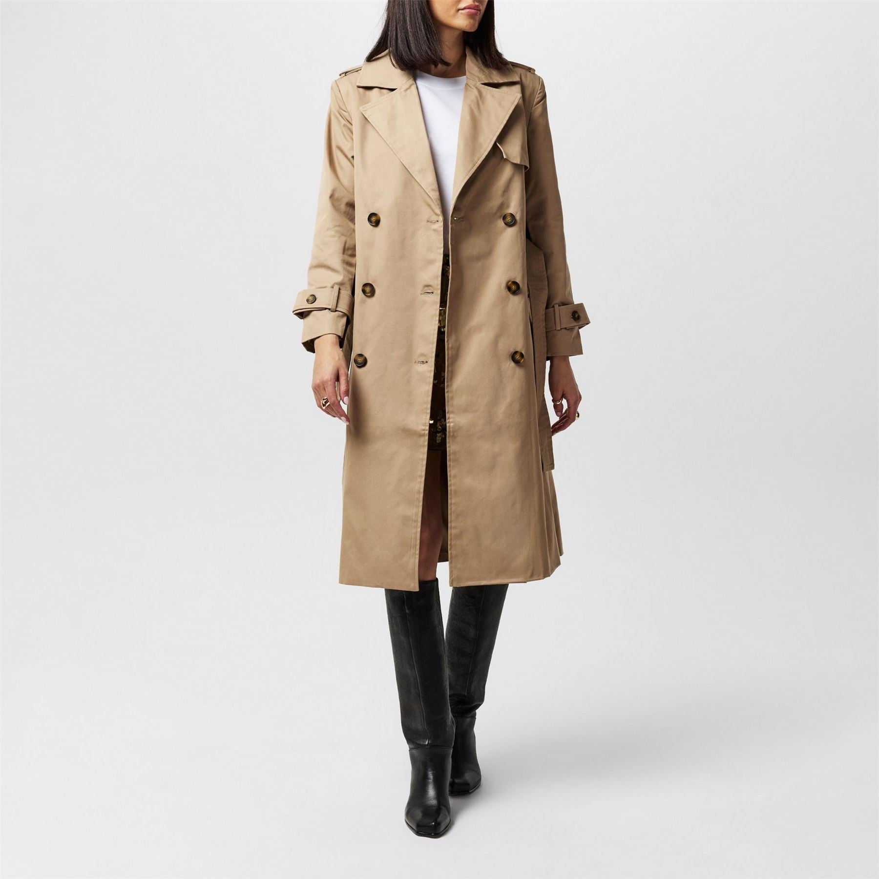 French Connection Coco Trench Relaxed Fit Coat