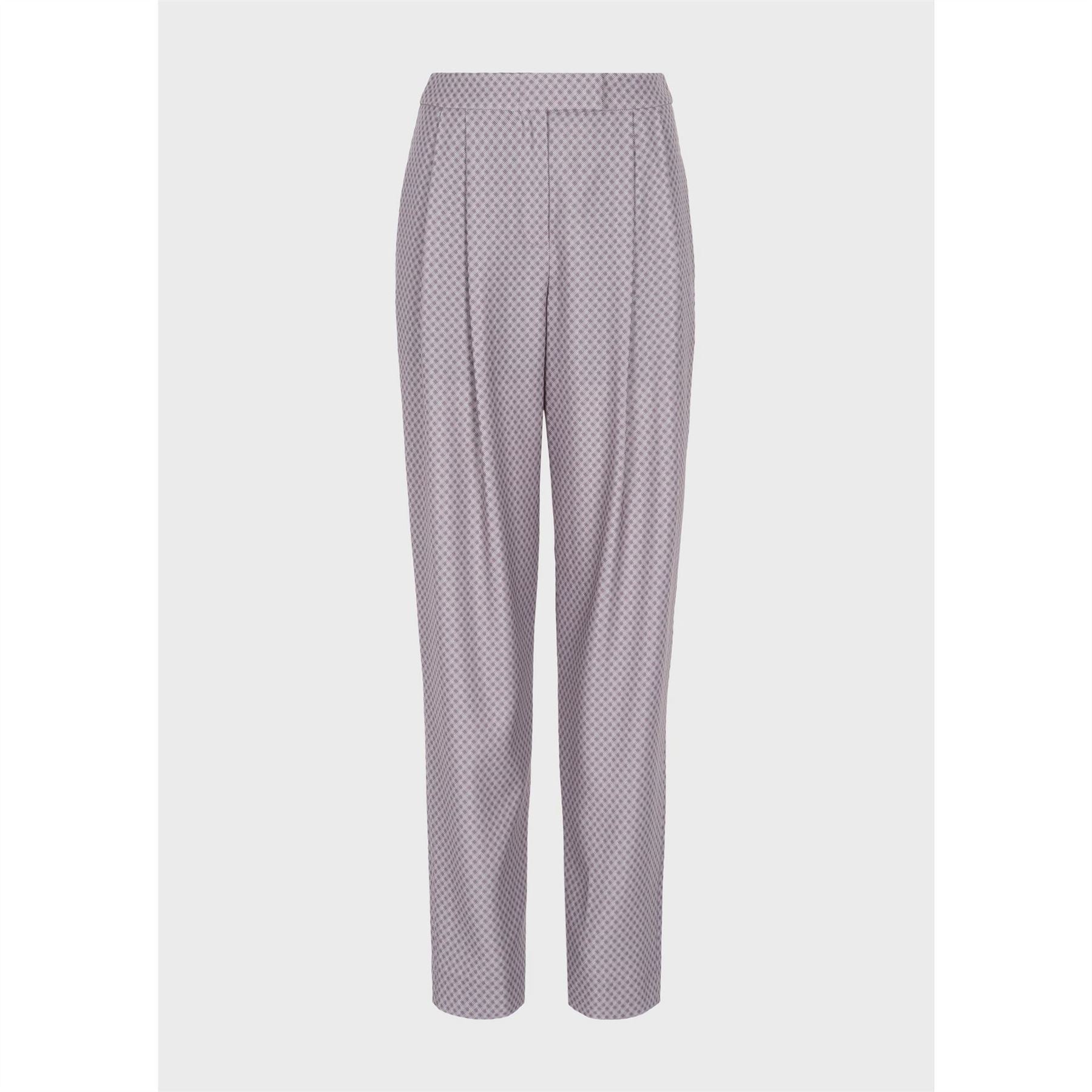 Emporio Armani Pleated Straight Leg Trouser