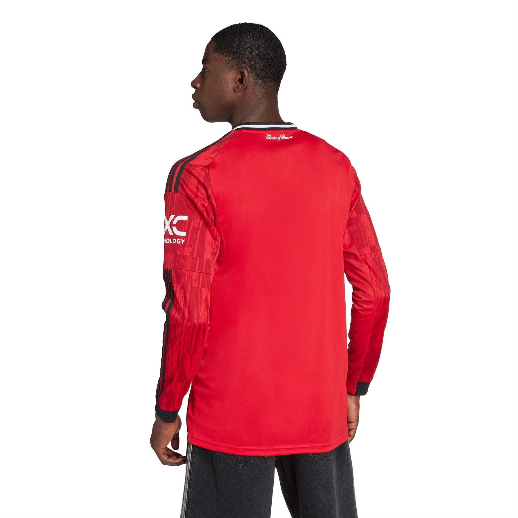 adidas Manchester United Long Sleeve Home Shirt 2025 2026 Adults