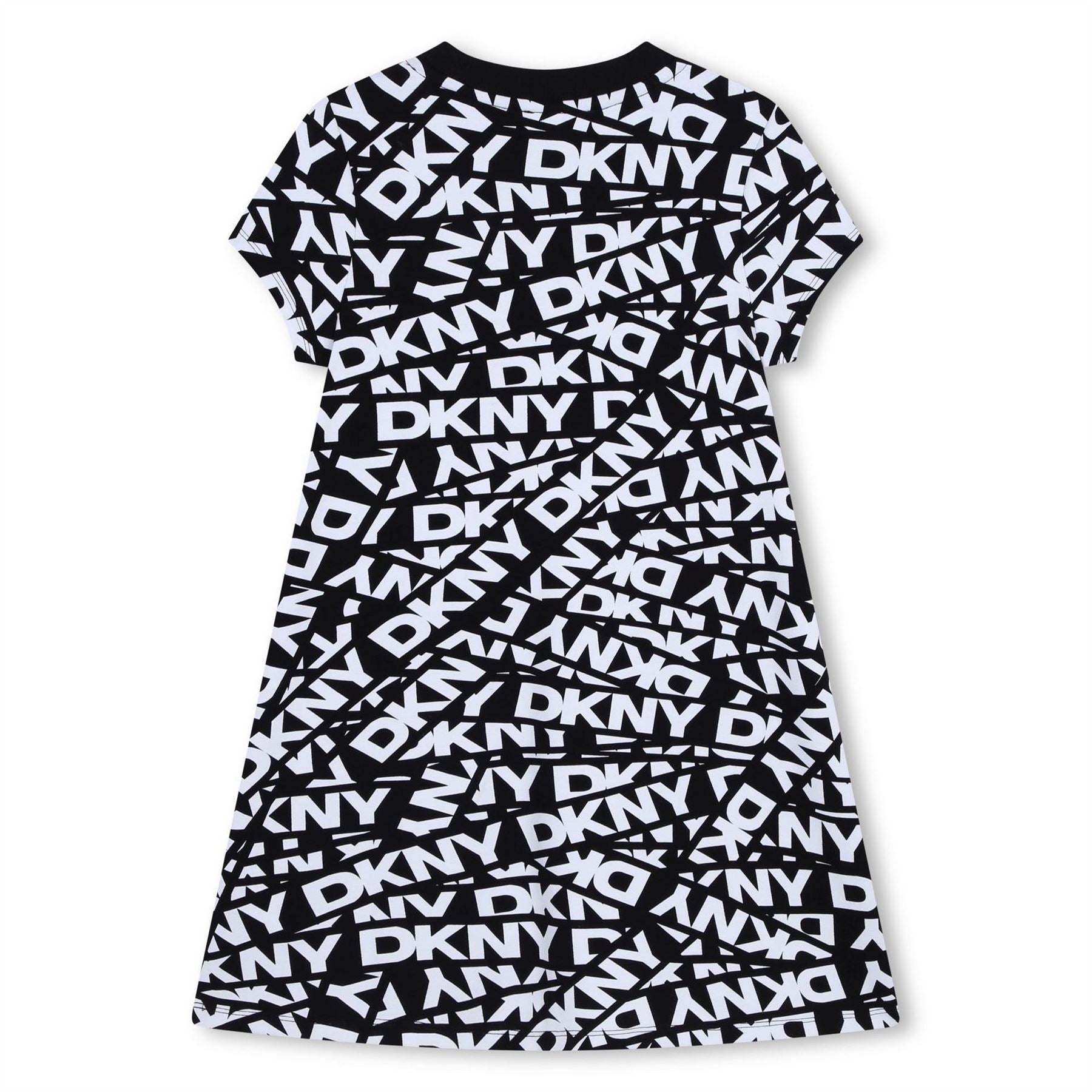 DKNY Aop Crew Neck Mini T-Shirt Dress