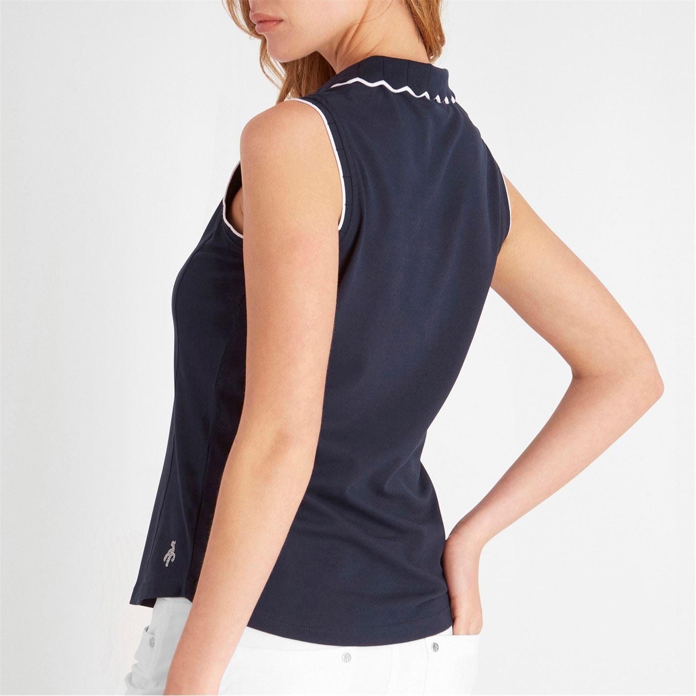 Calvin Klein Golf Womens Lamb Nadia Sleeveless Polo Shirt