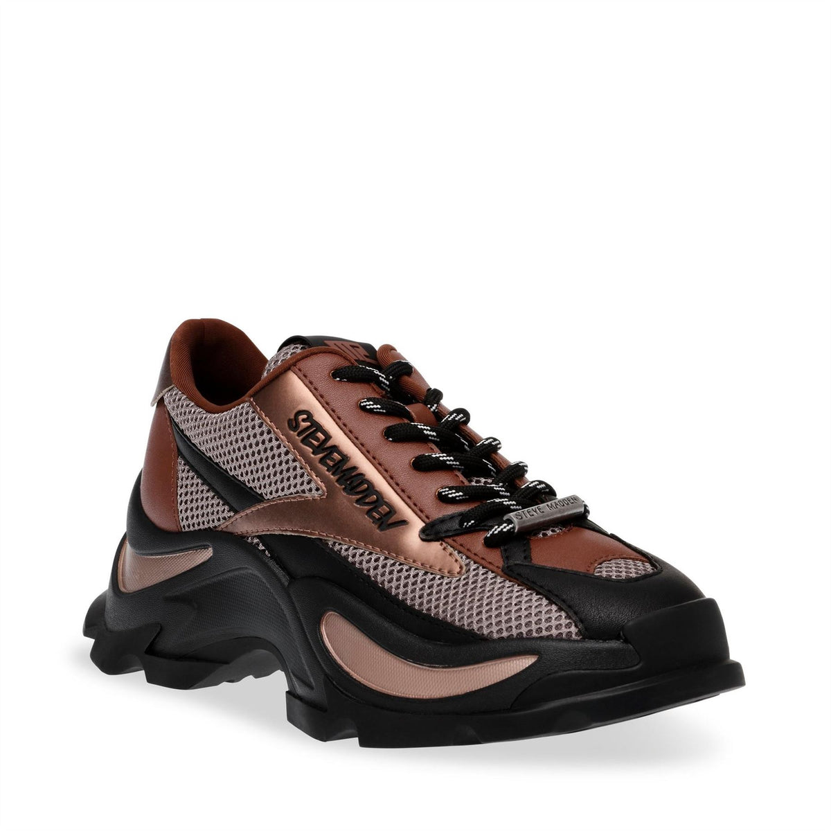 Steve Madden Zoomz Lace Up Platform Sneakers Shoes