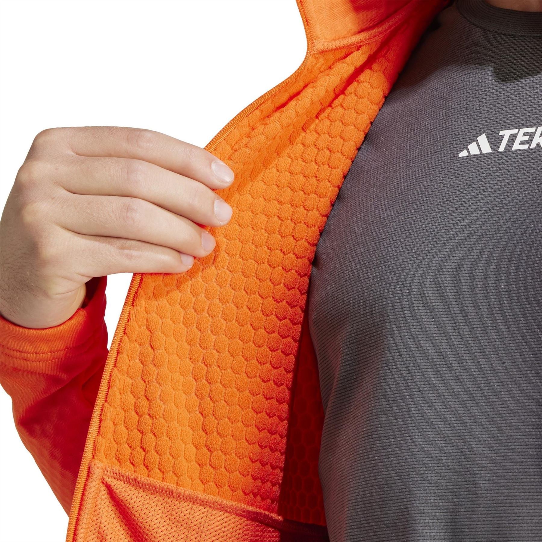 adidas Funnel Neck Long Sleeve Midlayer Athletic Top